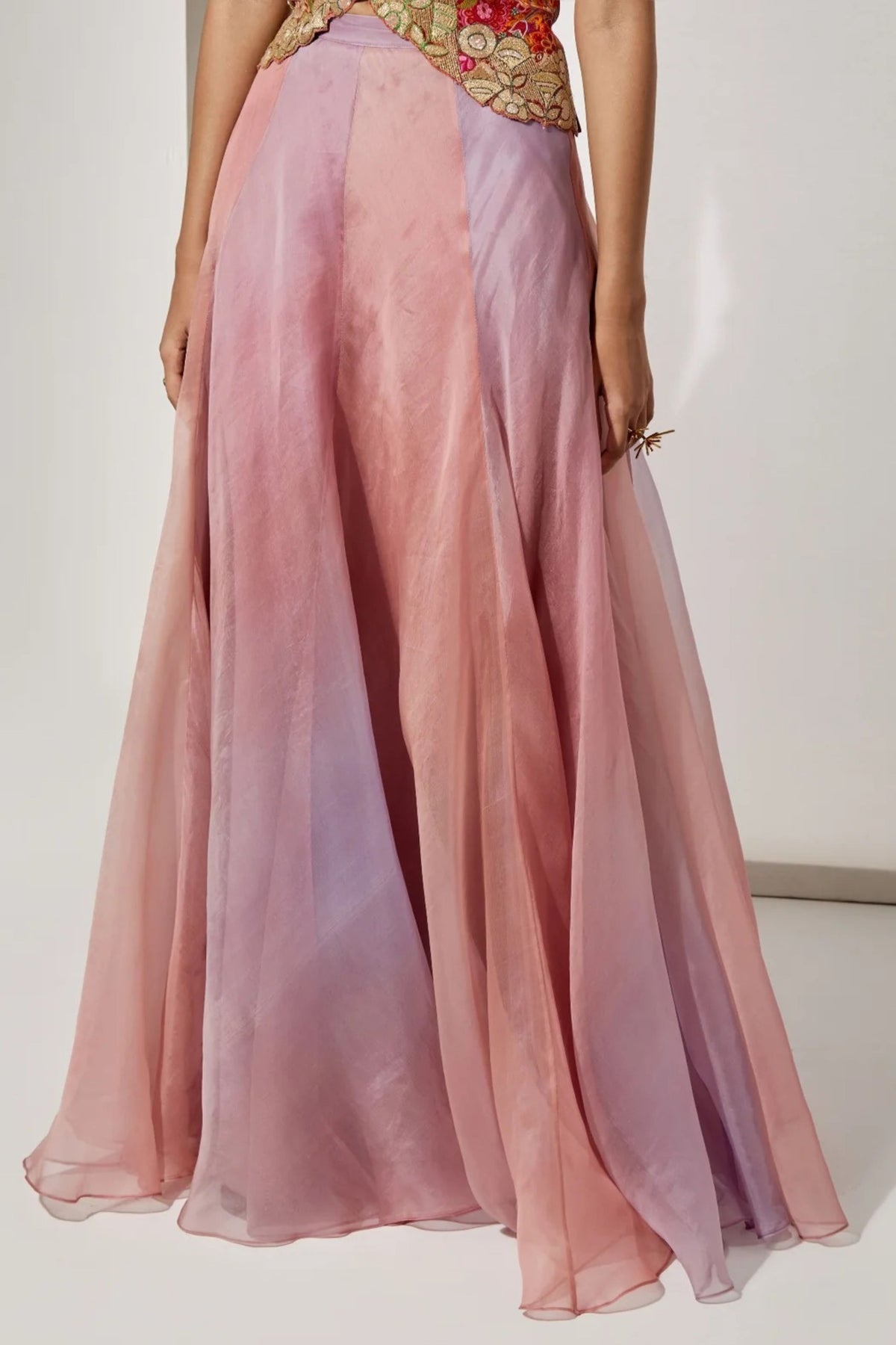 Blush Pink Skirt Set