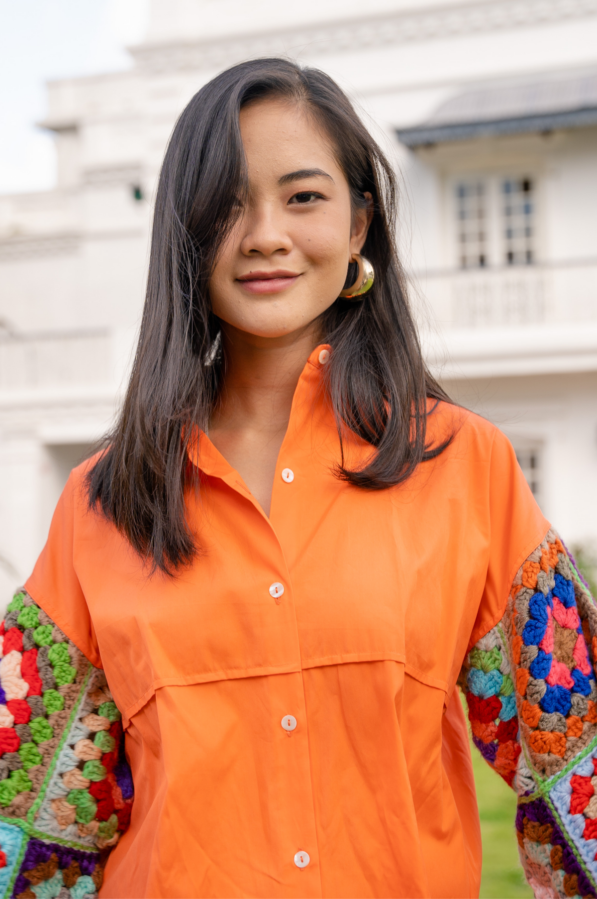 Tangerine Oversized Shirt