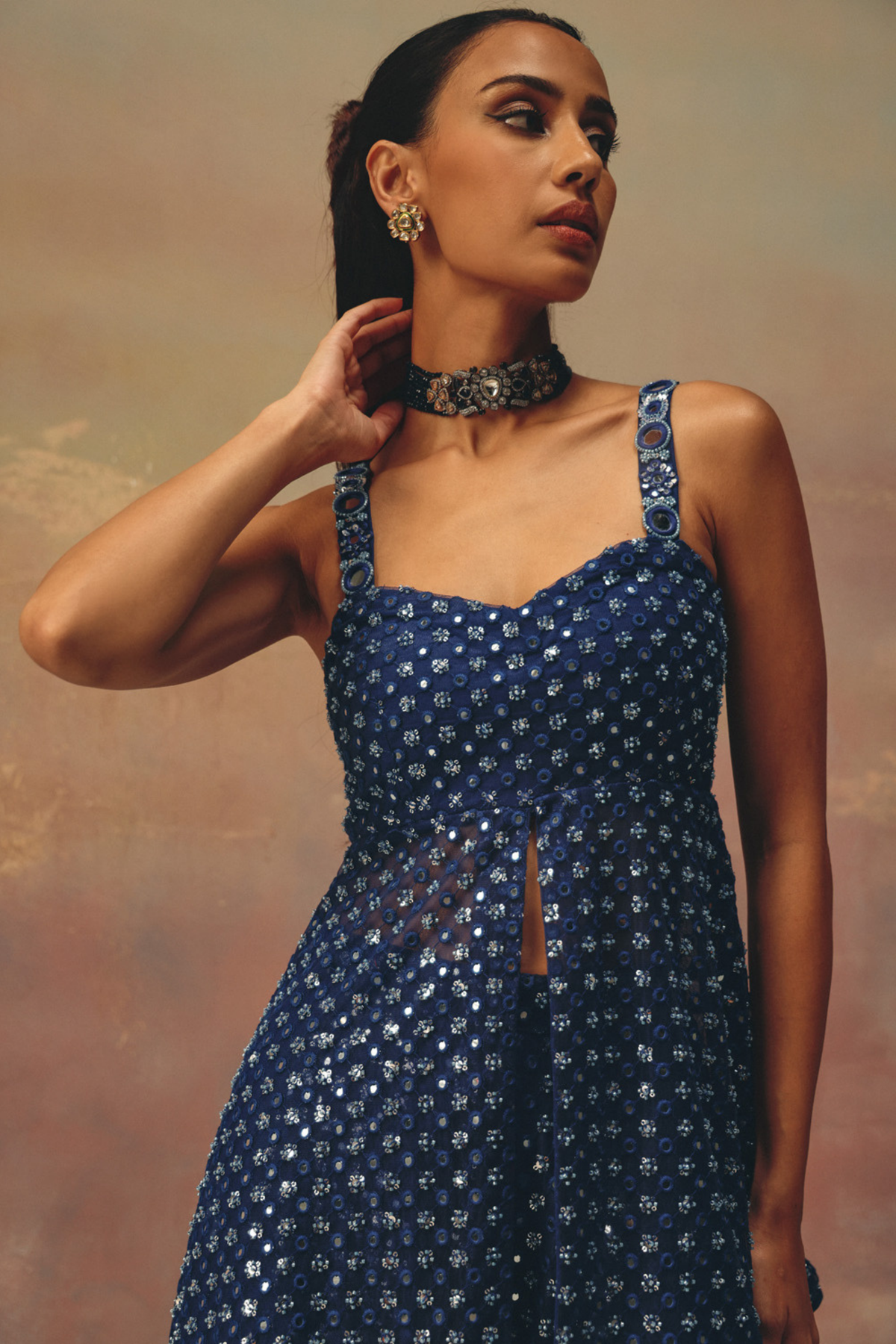 Blue Peplum top