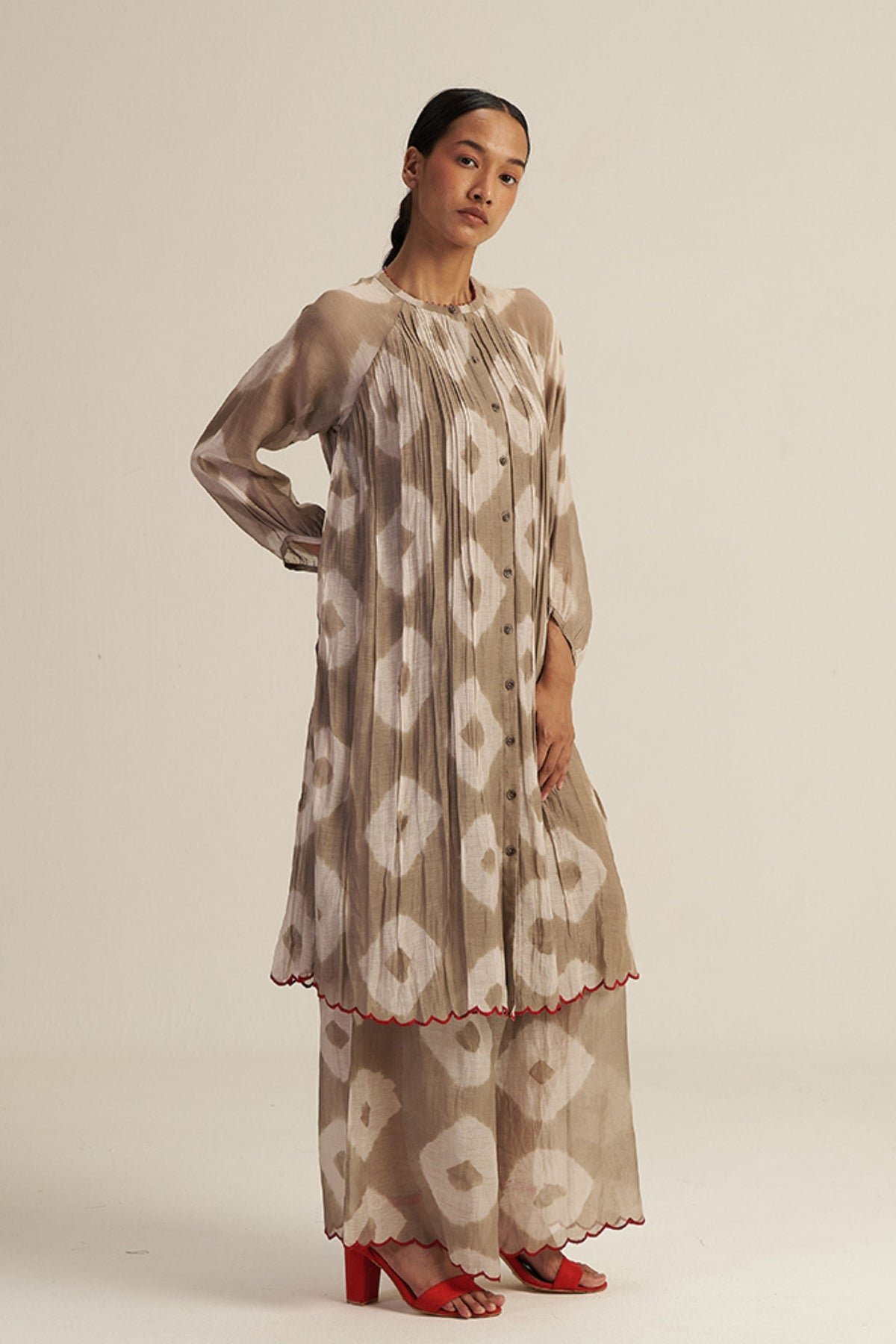 Grey Folio Tunic Set