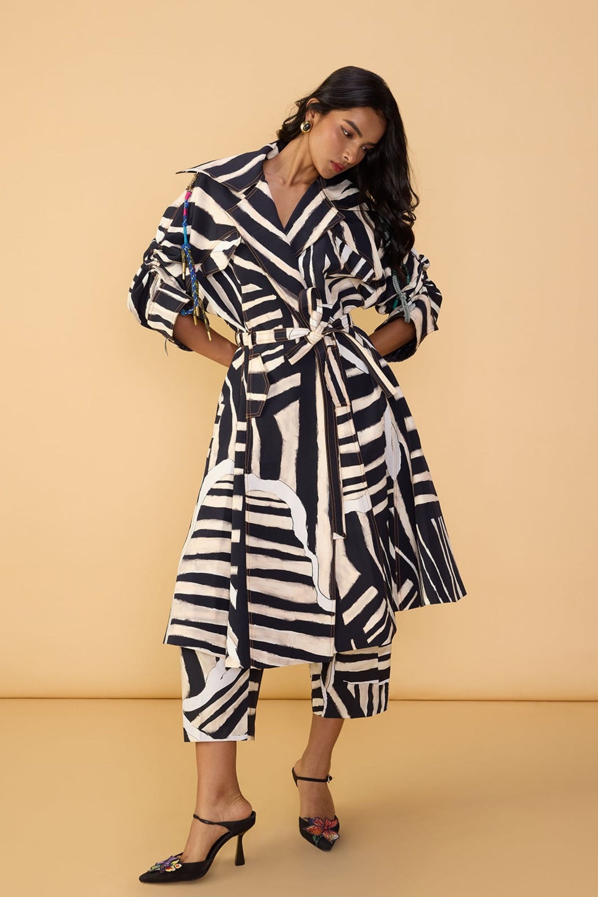 Abstract Stripe Loly Trouser