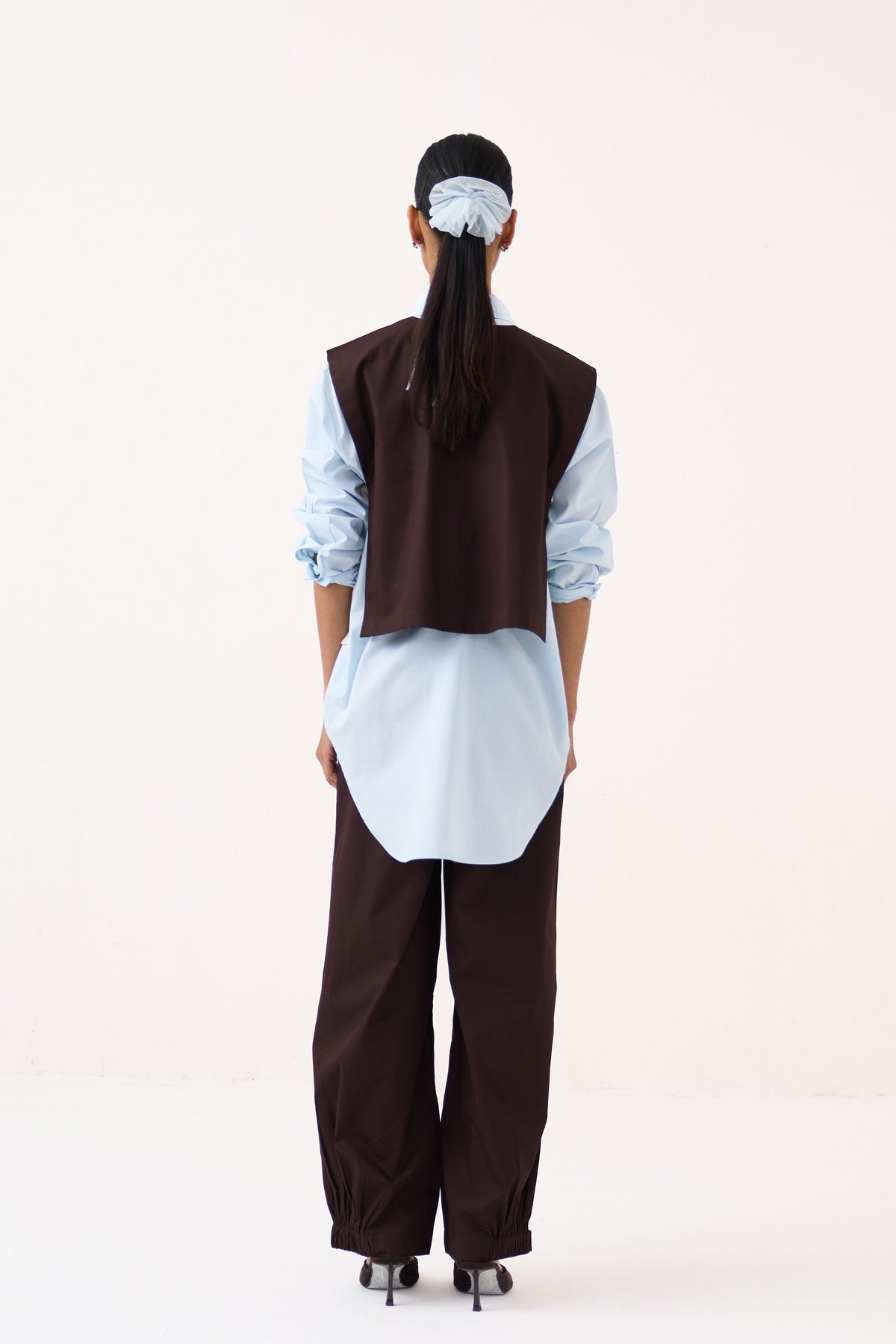 Ice Blue Patch Overlay Co-Ord Set