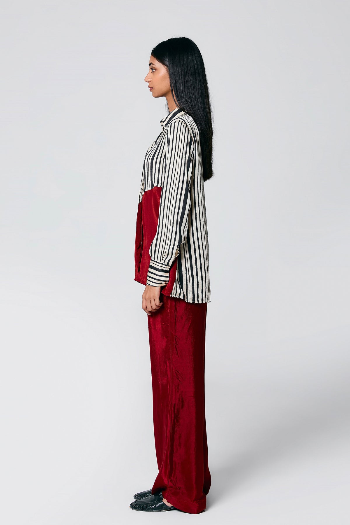 Multicolour Diagonal Stripes Co-ord Set