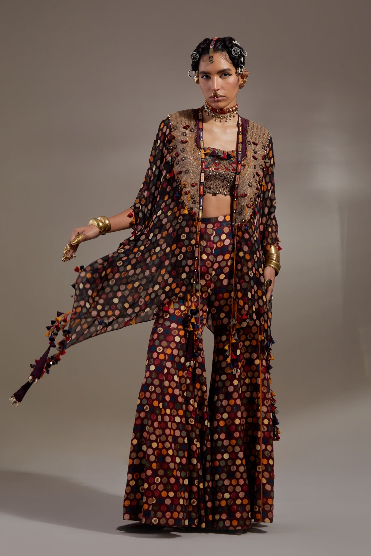 Jamuni Veni Jacket Set