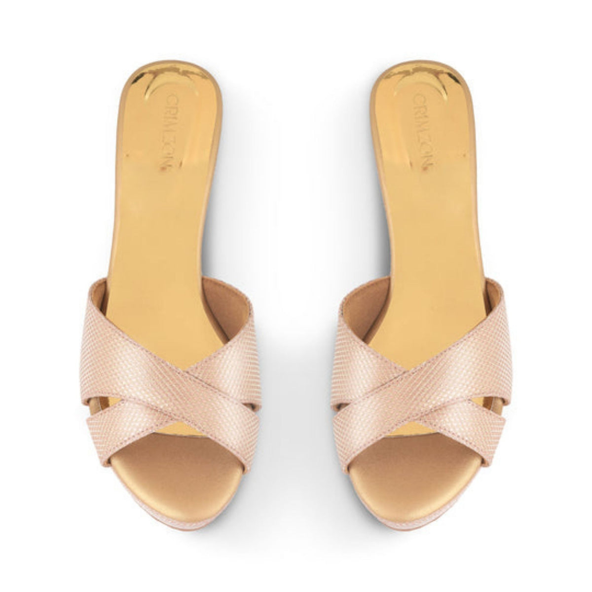 Aiyana Antique Gold Wedges