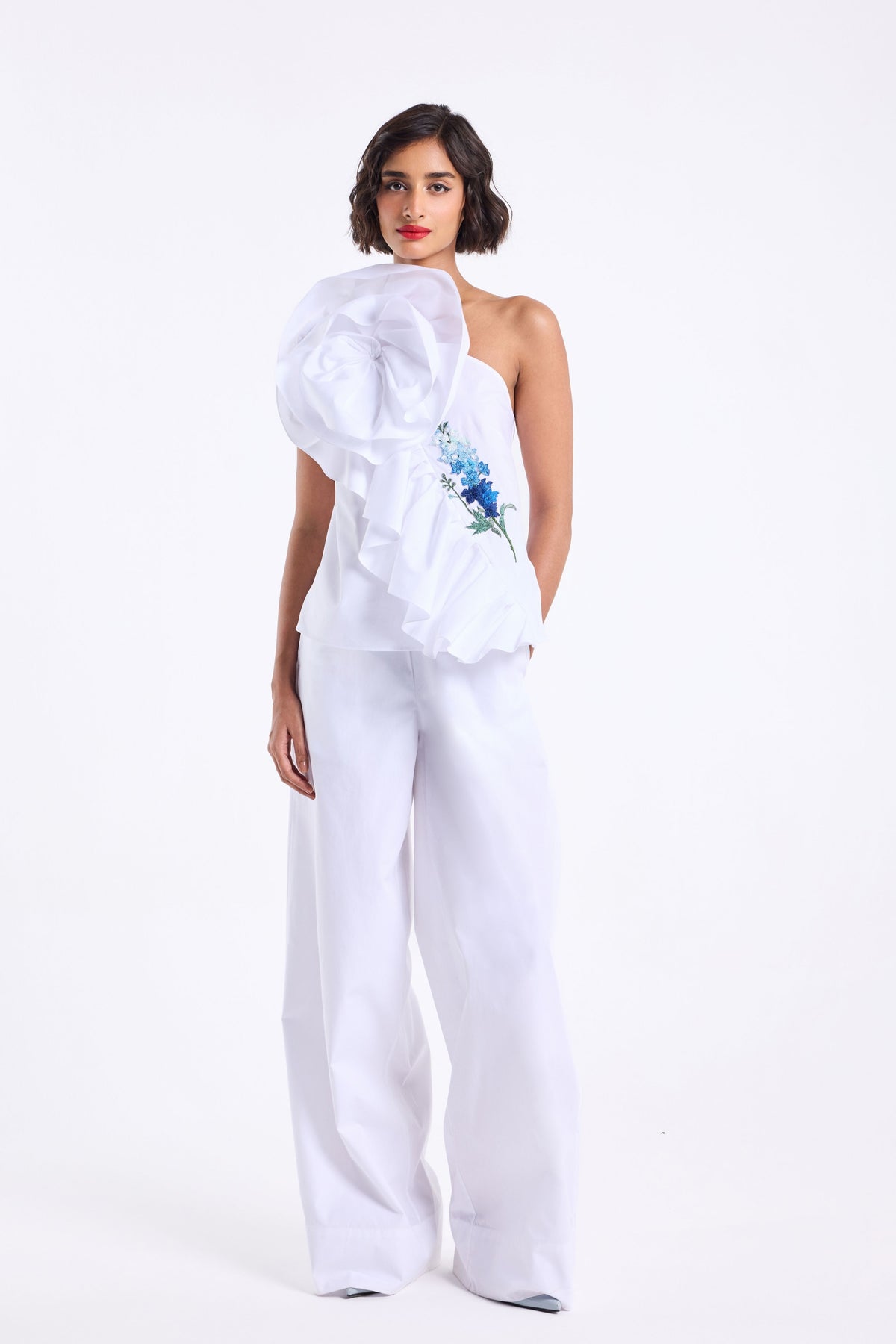 Ruffle Top With Pants