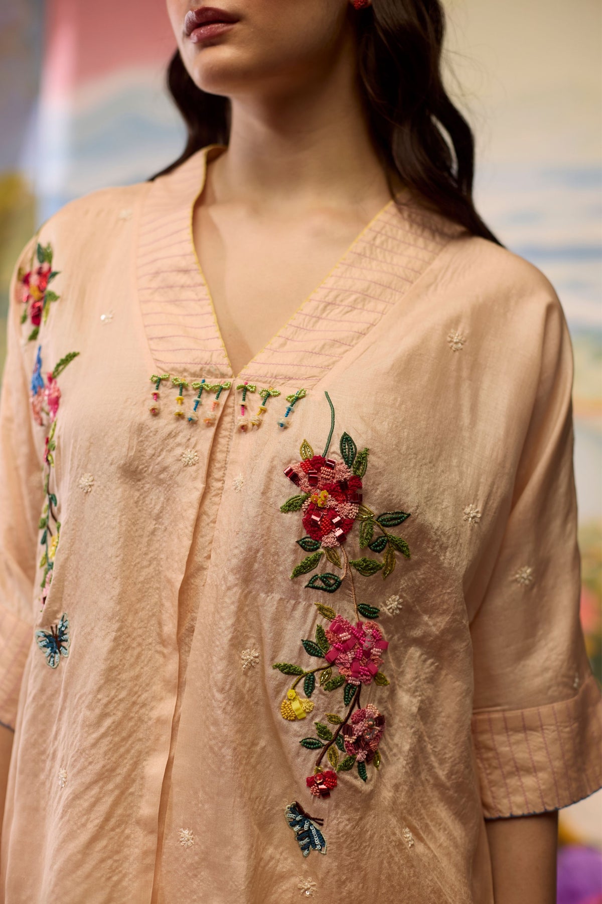 Sorbet Beaded Top