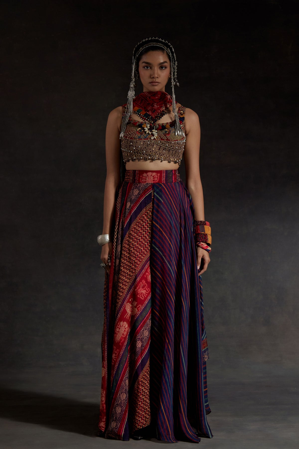 Kalpa Multicolor Skirt Set
