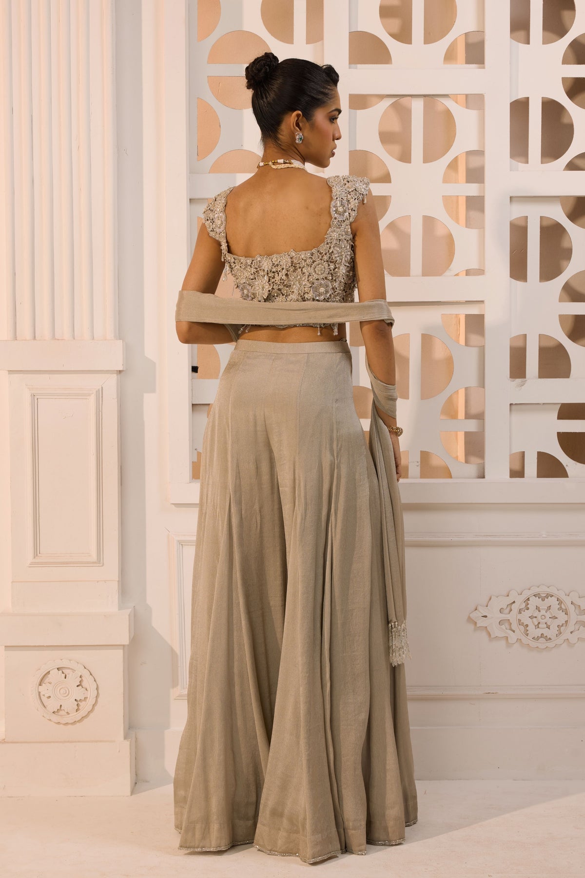 Inara Corset Sharara Set