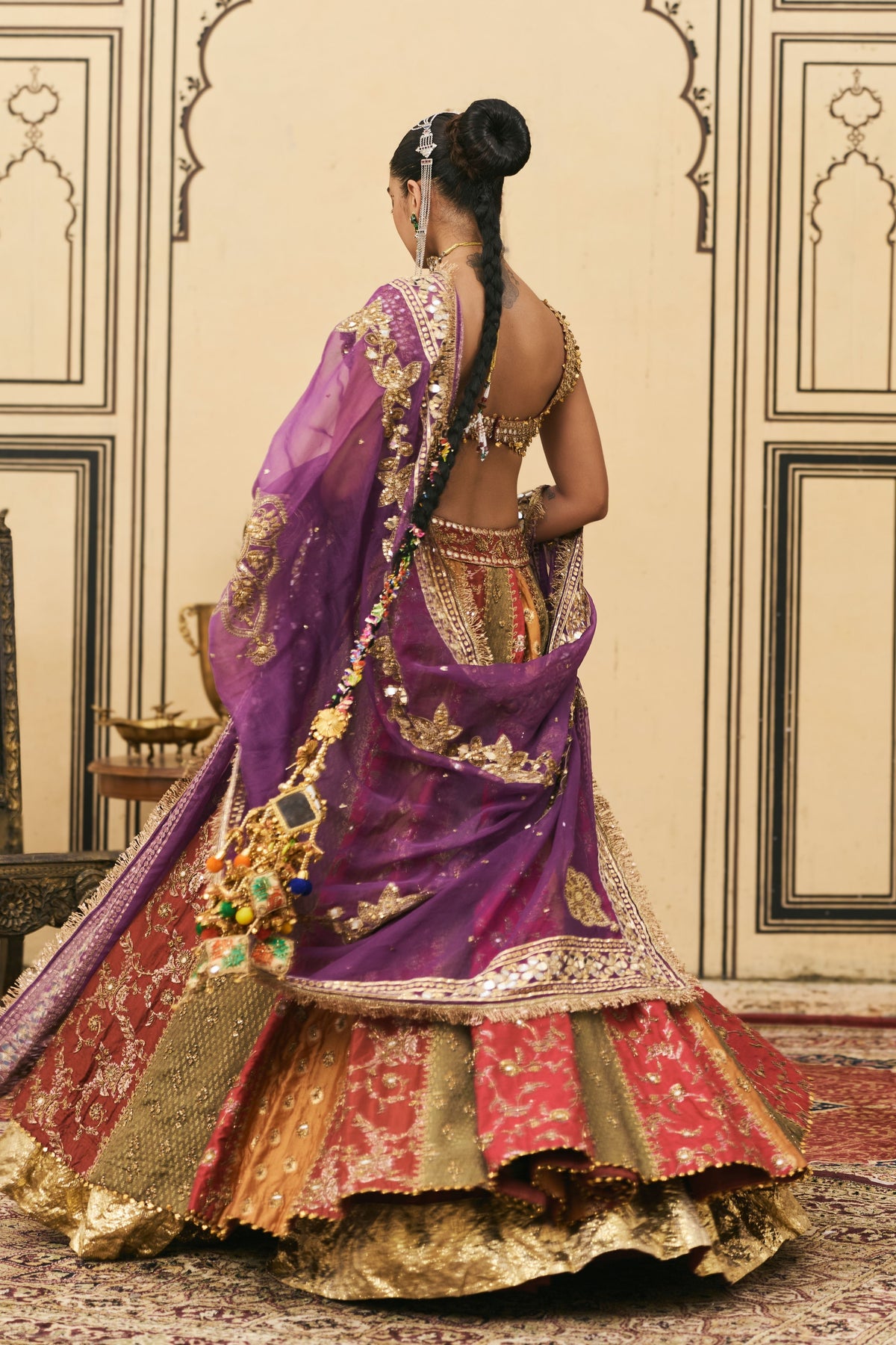 Chitrali Organza Lehenga Set
