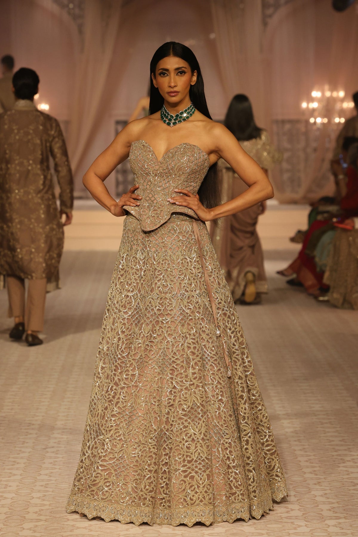 Halo Lehenga & Corset