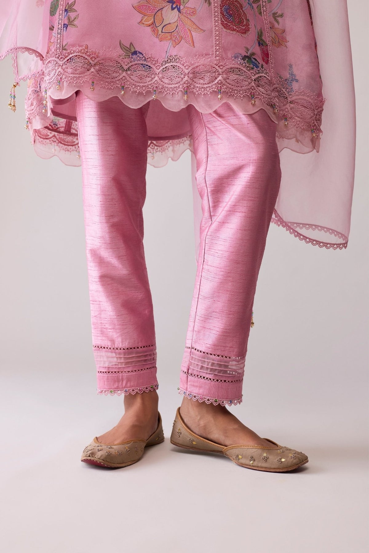 Farida Pink Print Kurta Set