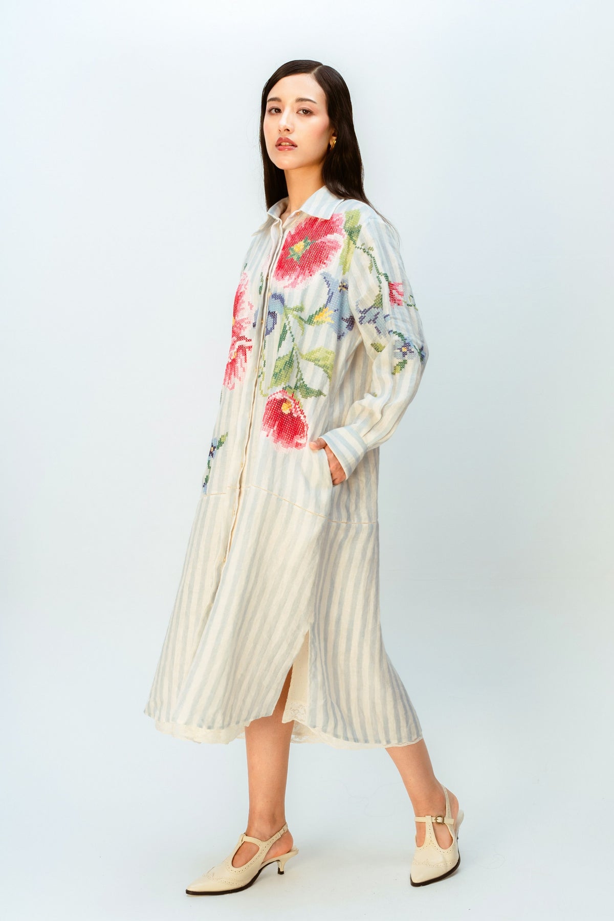Clouded Ribbon Dress