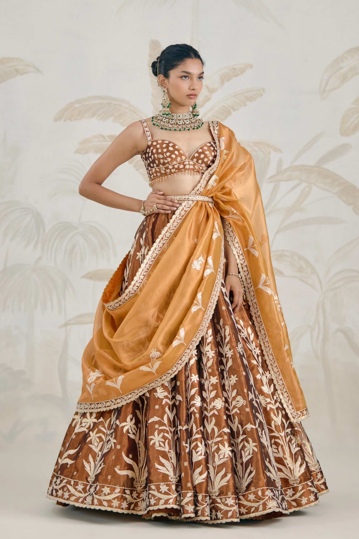 Coffee Brown Lehenga Set