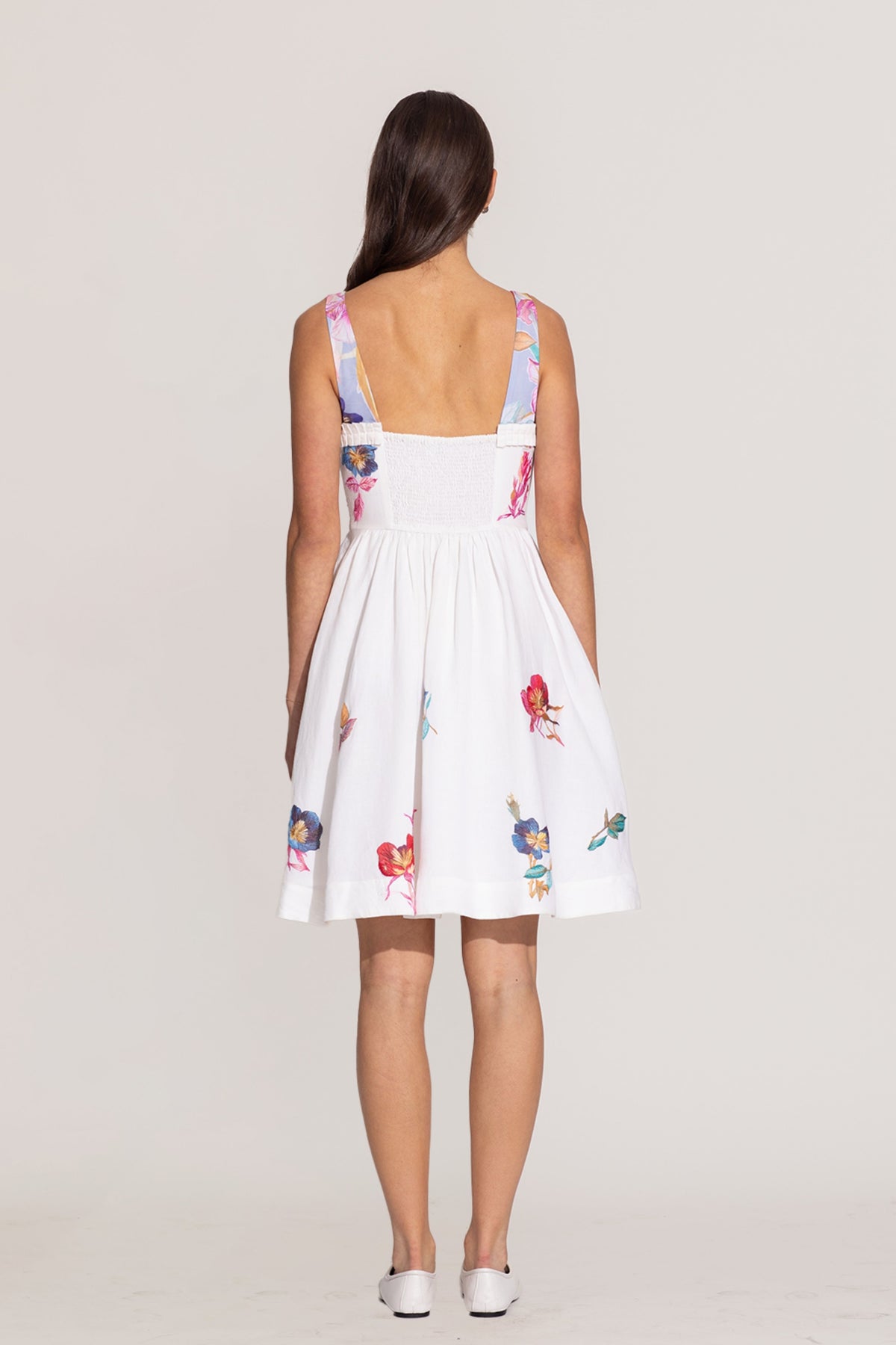 Saffy Pleated Trim Dress