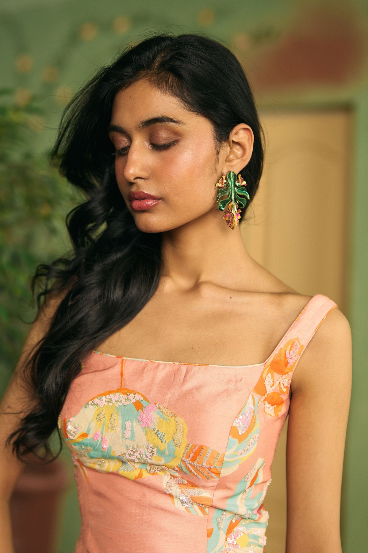 Apricot Bloom Lehenga Set