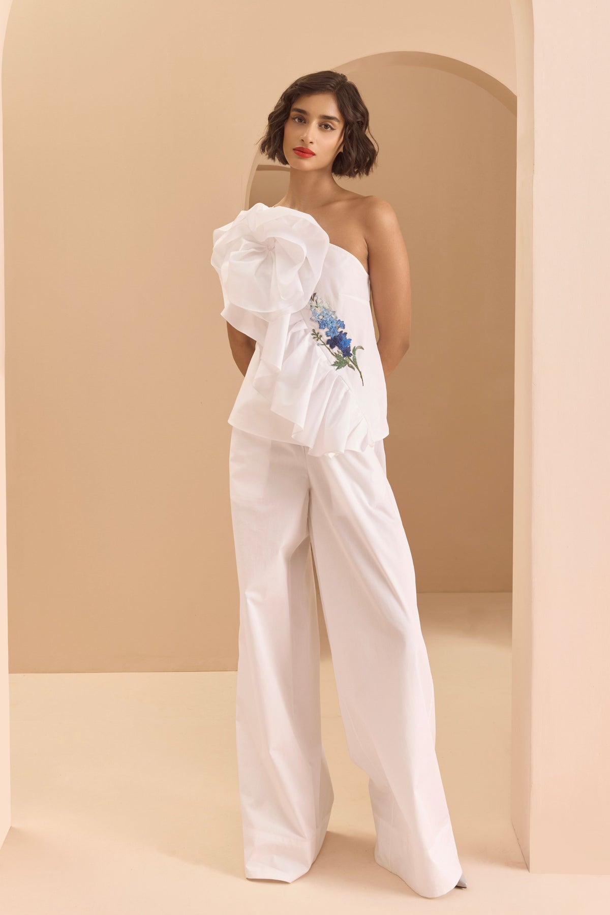Ruffle Top With Pants