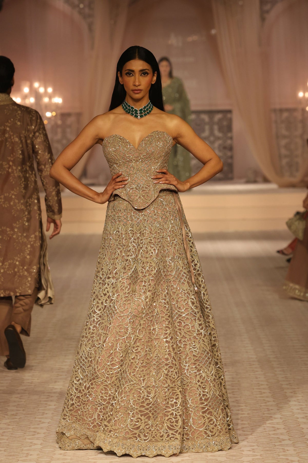 Halo Lehenga & Corset