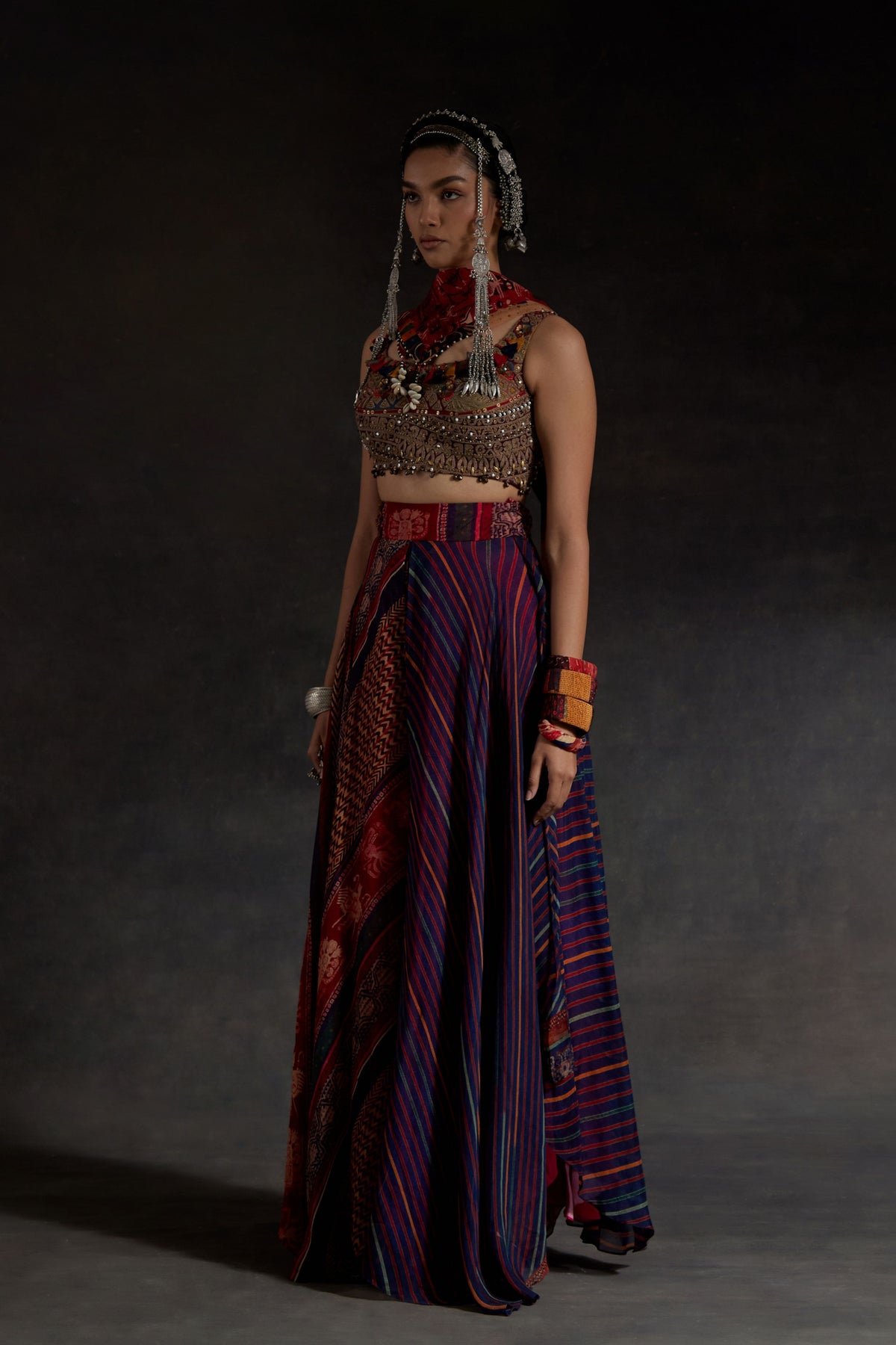 Kalpa Multicolor Skirt Set
