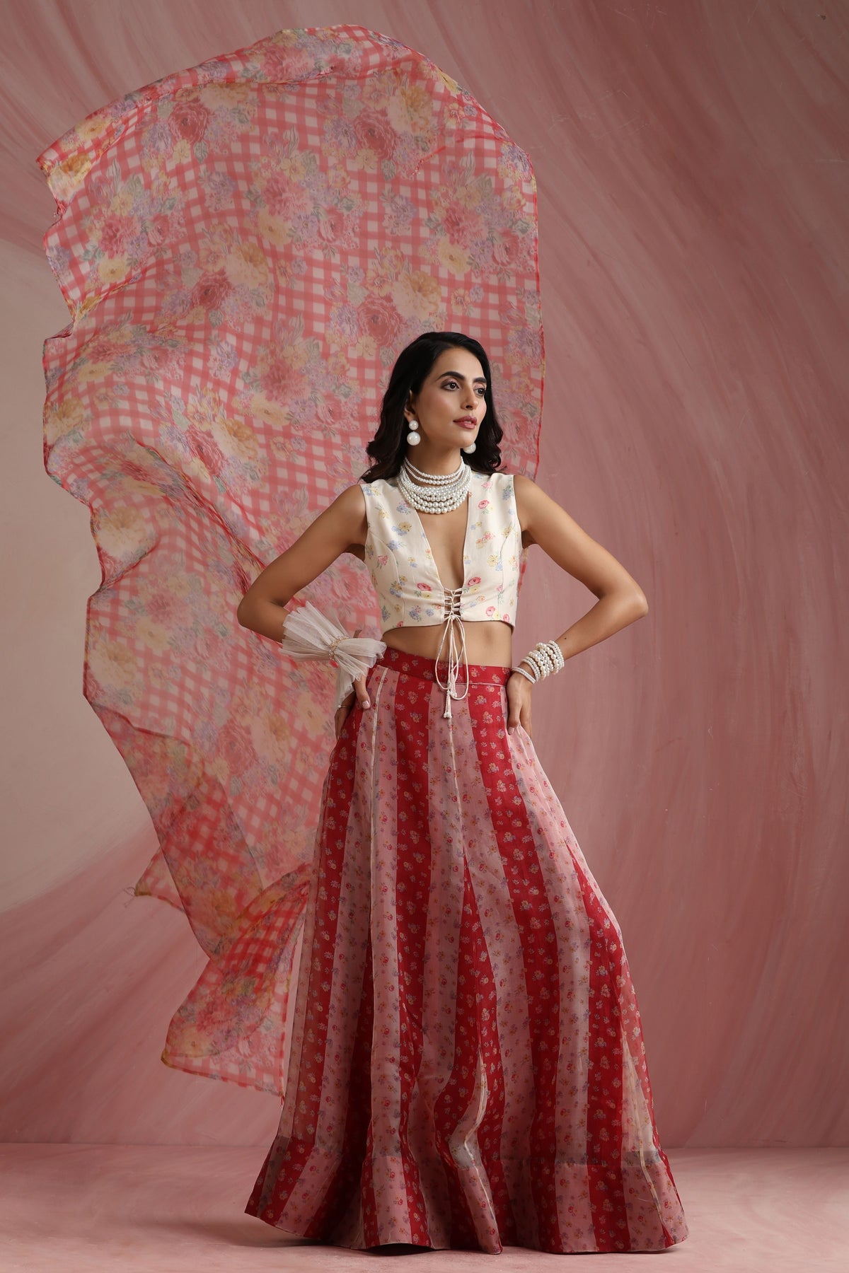 Palace Petals Lehenga Set