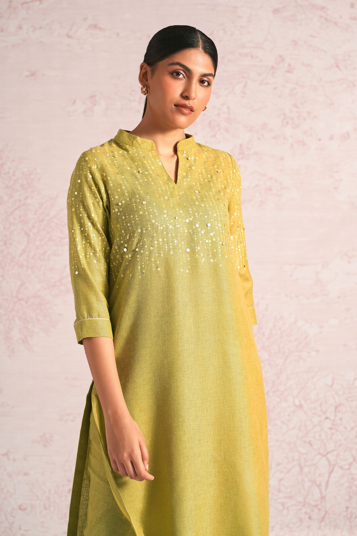 Shimmer Pear Kurta & Pant