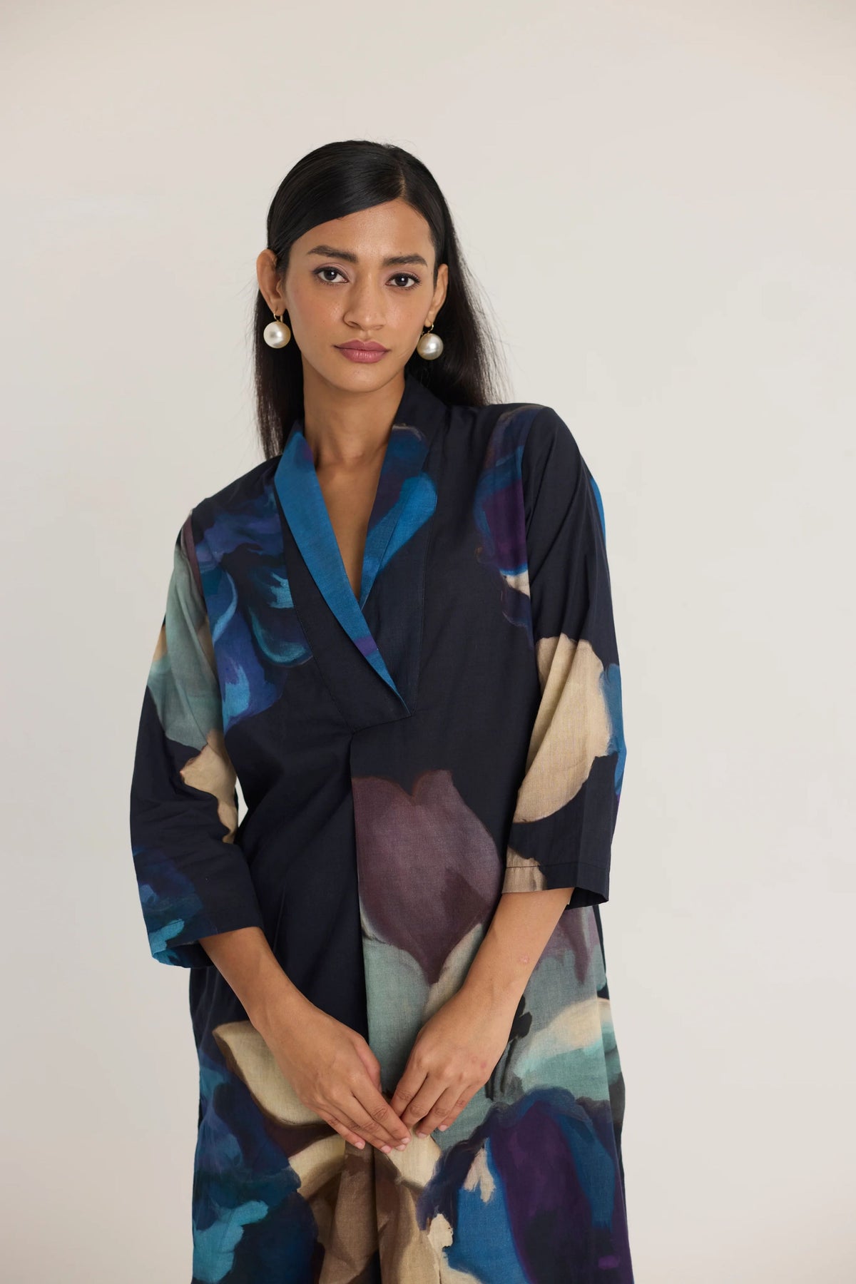 Rocco  Shawl Collar Kurta Set