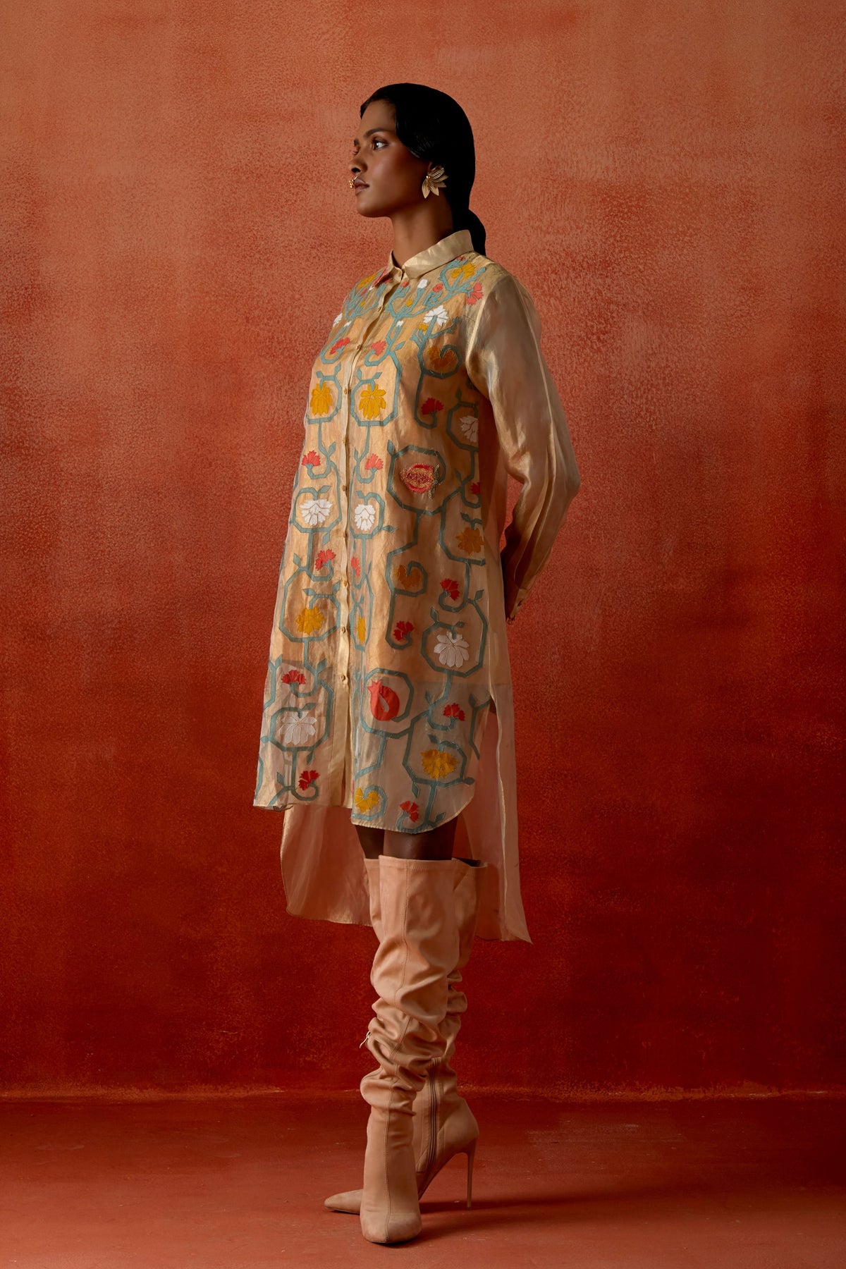 Tissue Embroidered Shirt