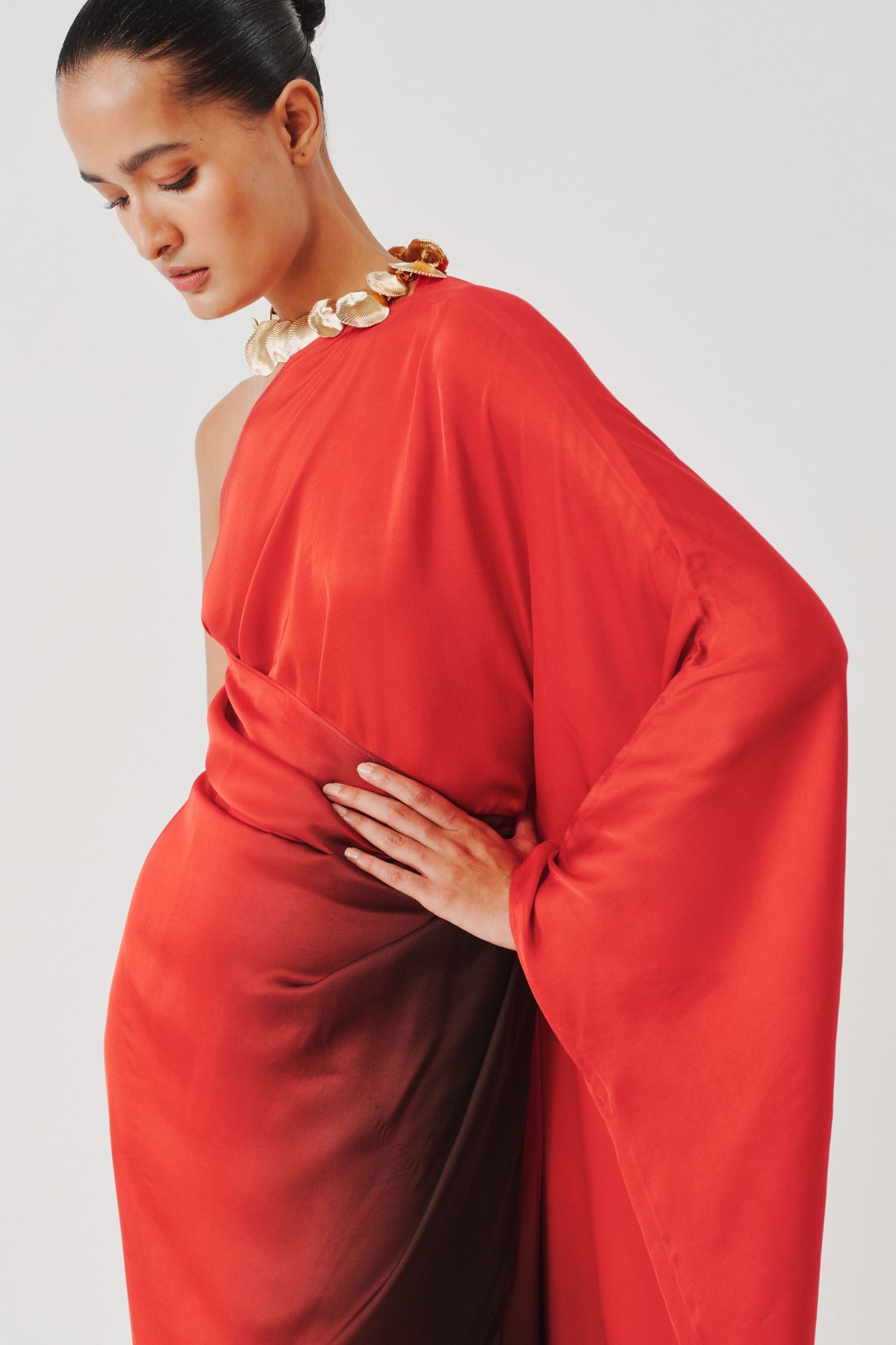 Burning Crimson Kaftan Dress