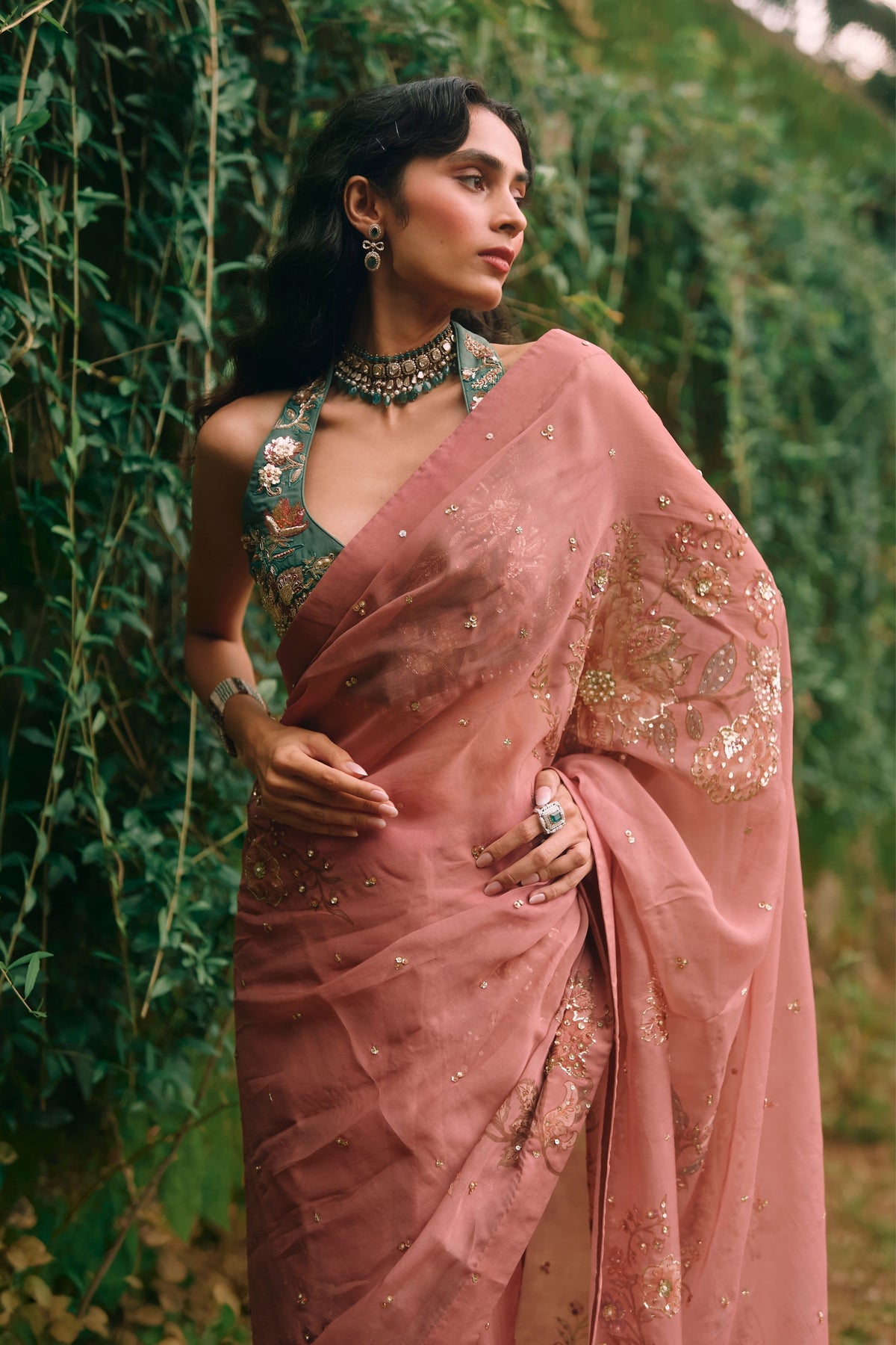 Rosy Saree Set