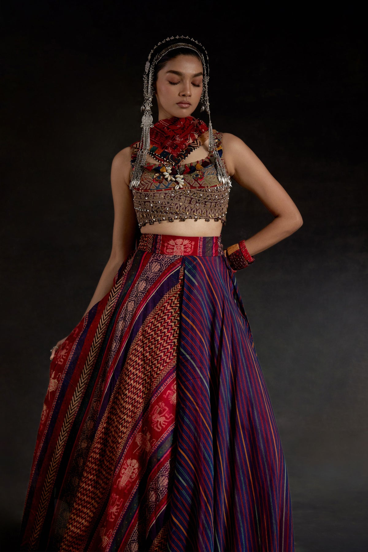 Kalpa Multicolor Skirt Set