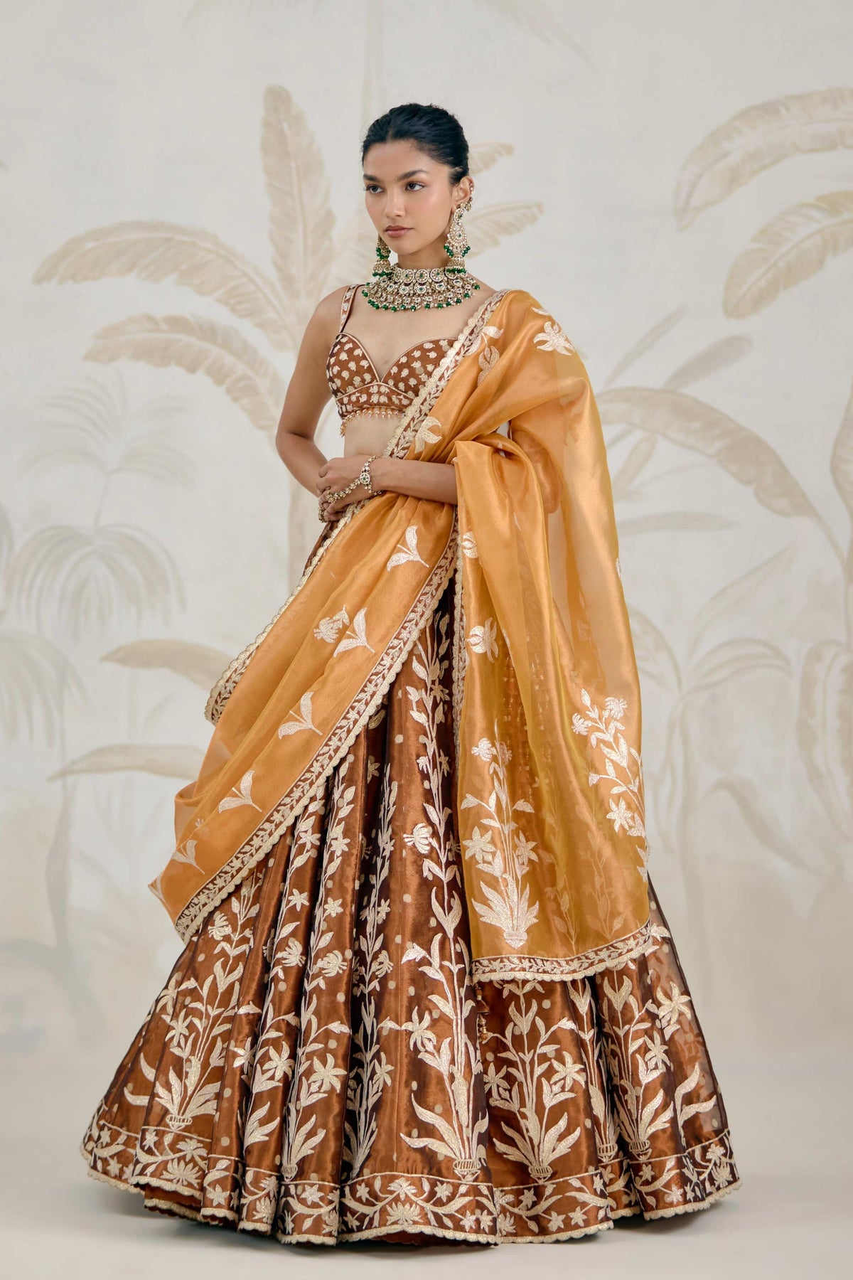 Coffee Brown Lehenga Set