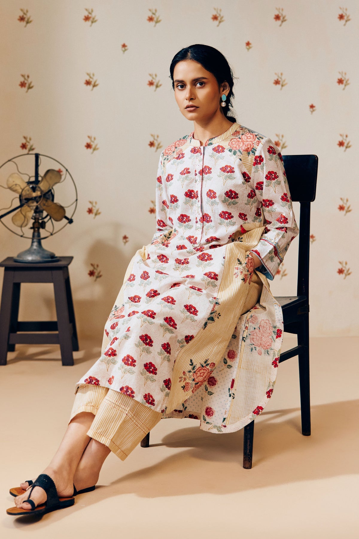 Handwoven Khadi Kurta Set