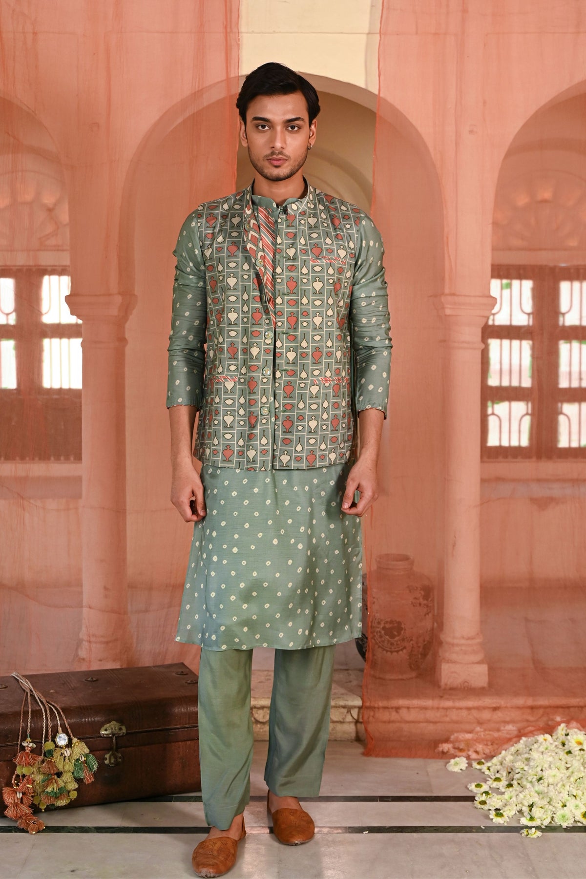 Sawai Nehru Jacket Set