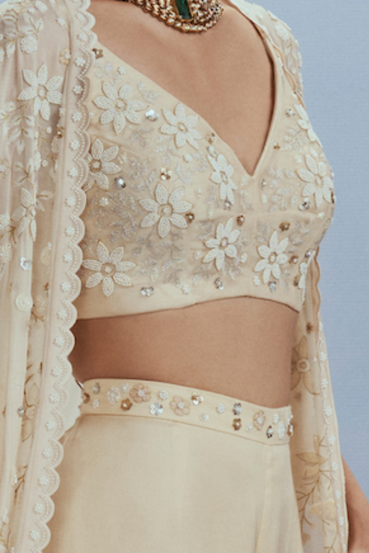 Beige Babylon Cape Set