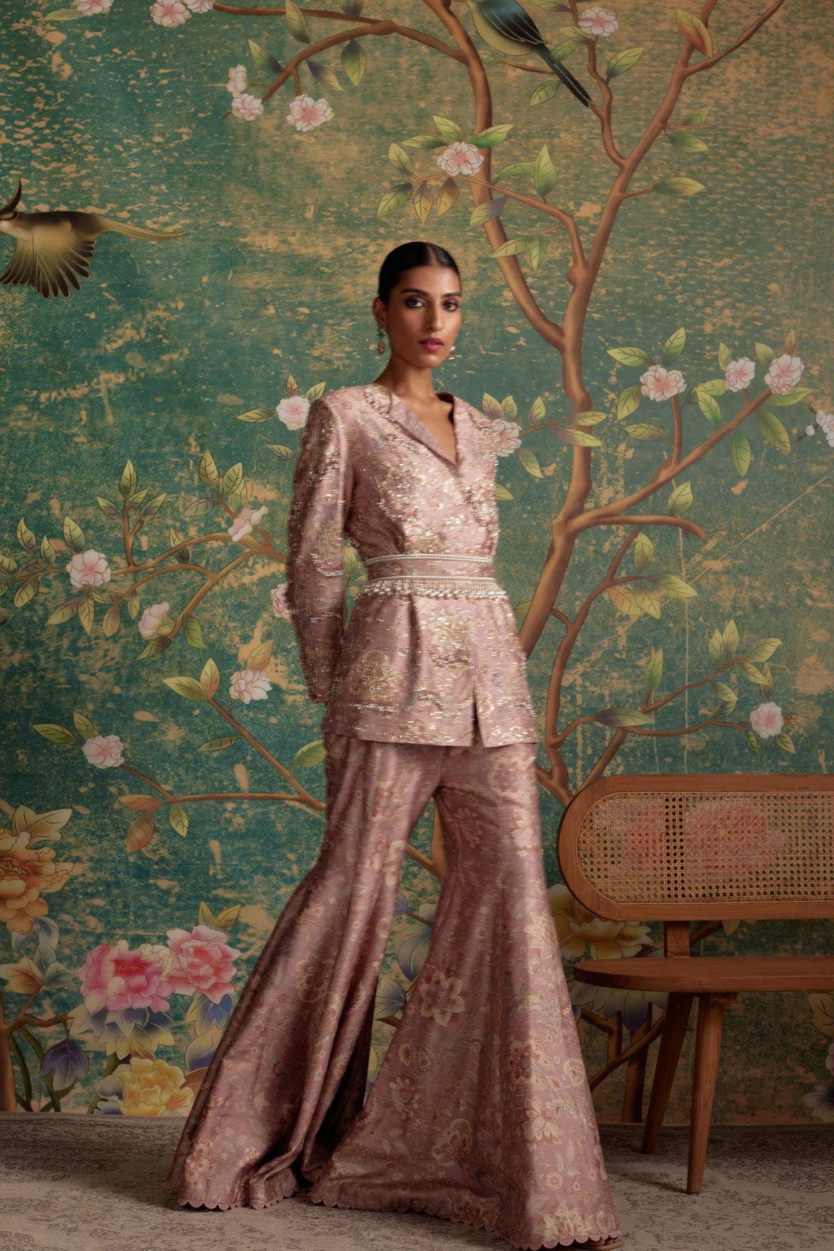 Icon Dusky Pink Jacket Set