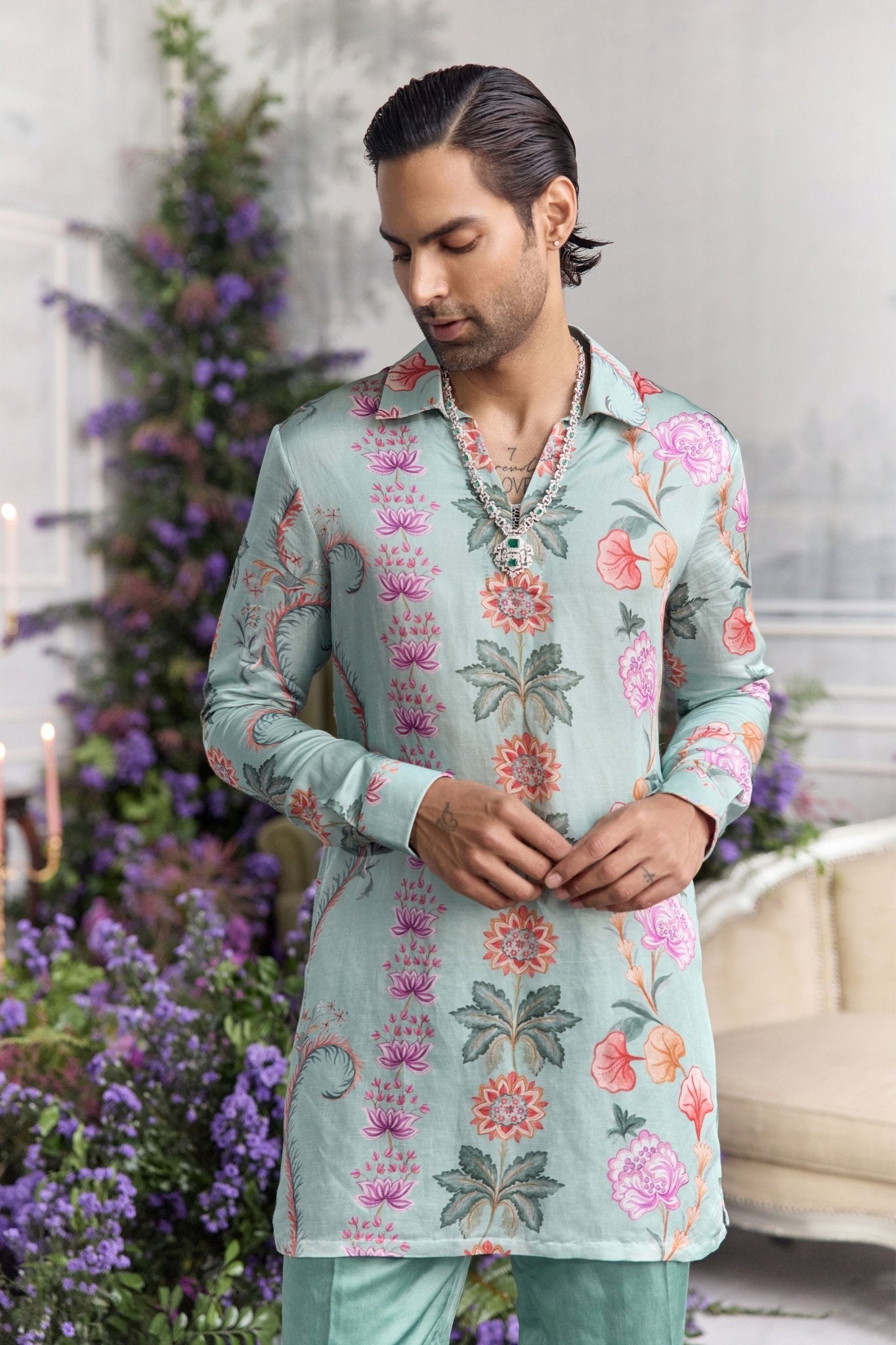 Said Kurt Set - Mahima Mahajan Menswear - Elahe