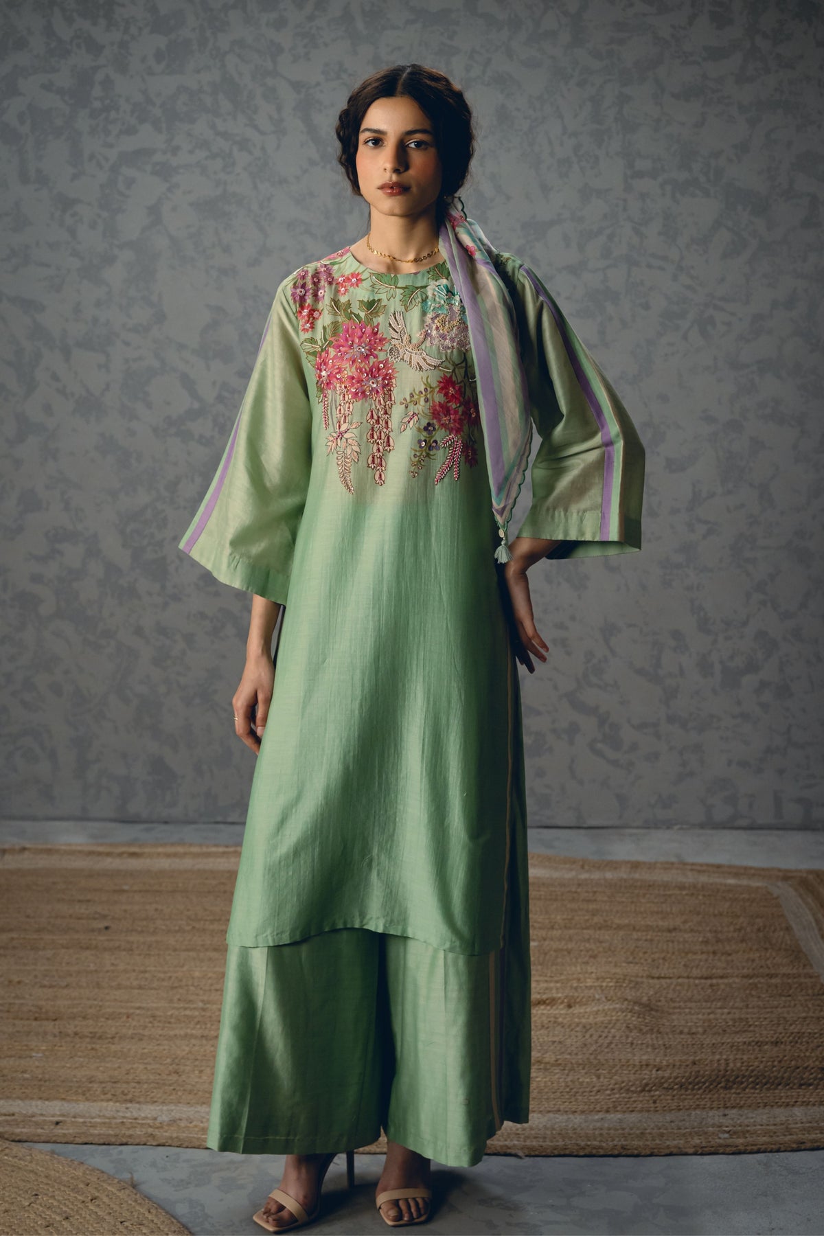 Shiro Blue Tunic Set