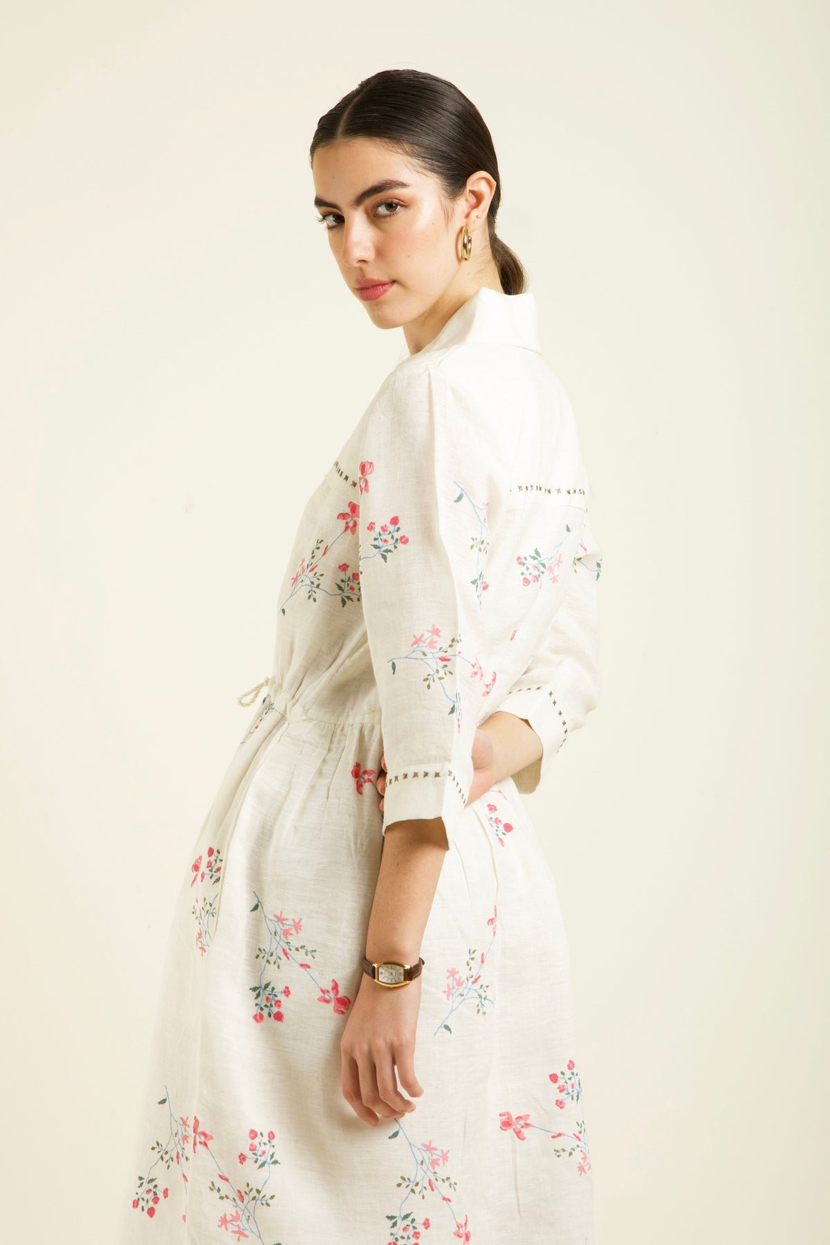 Ivory Shirt Dress