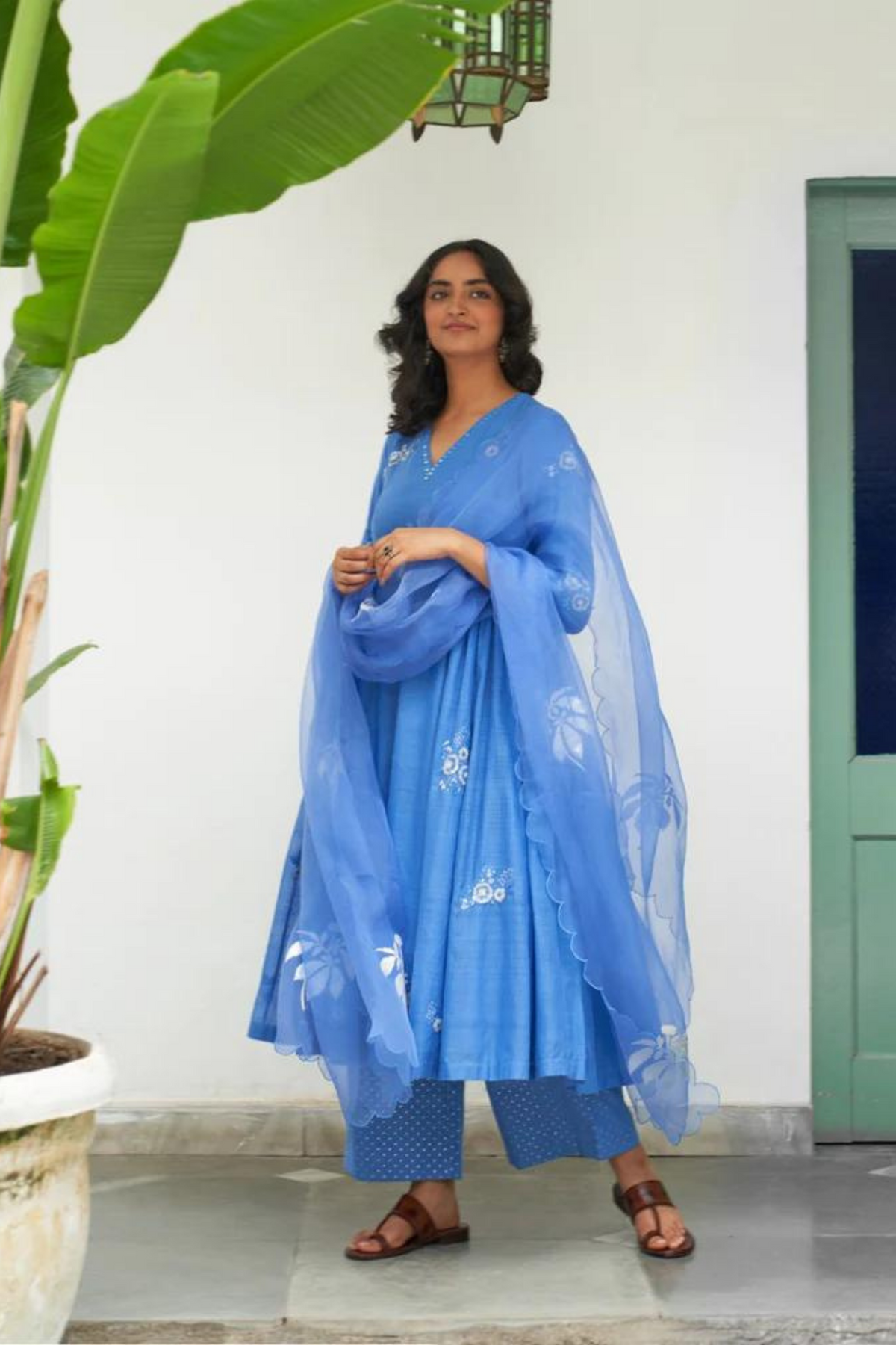 Asmani Sitara Kali Kurta Set