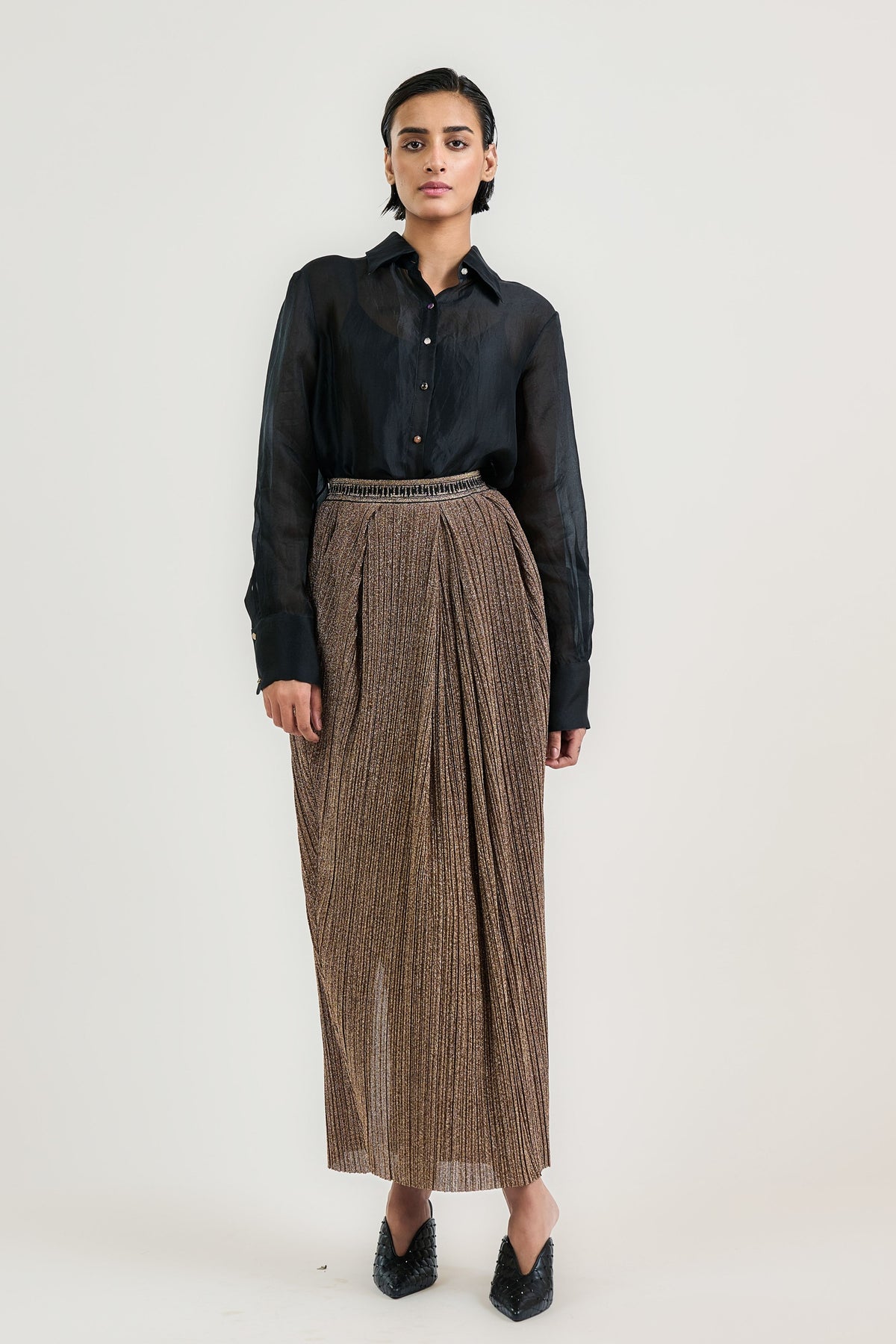 The Black Organza Shirt