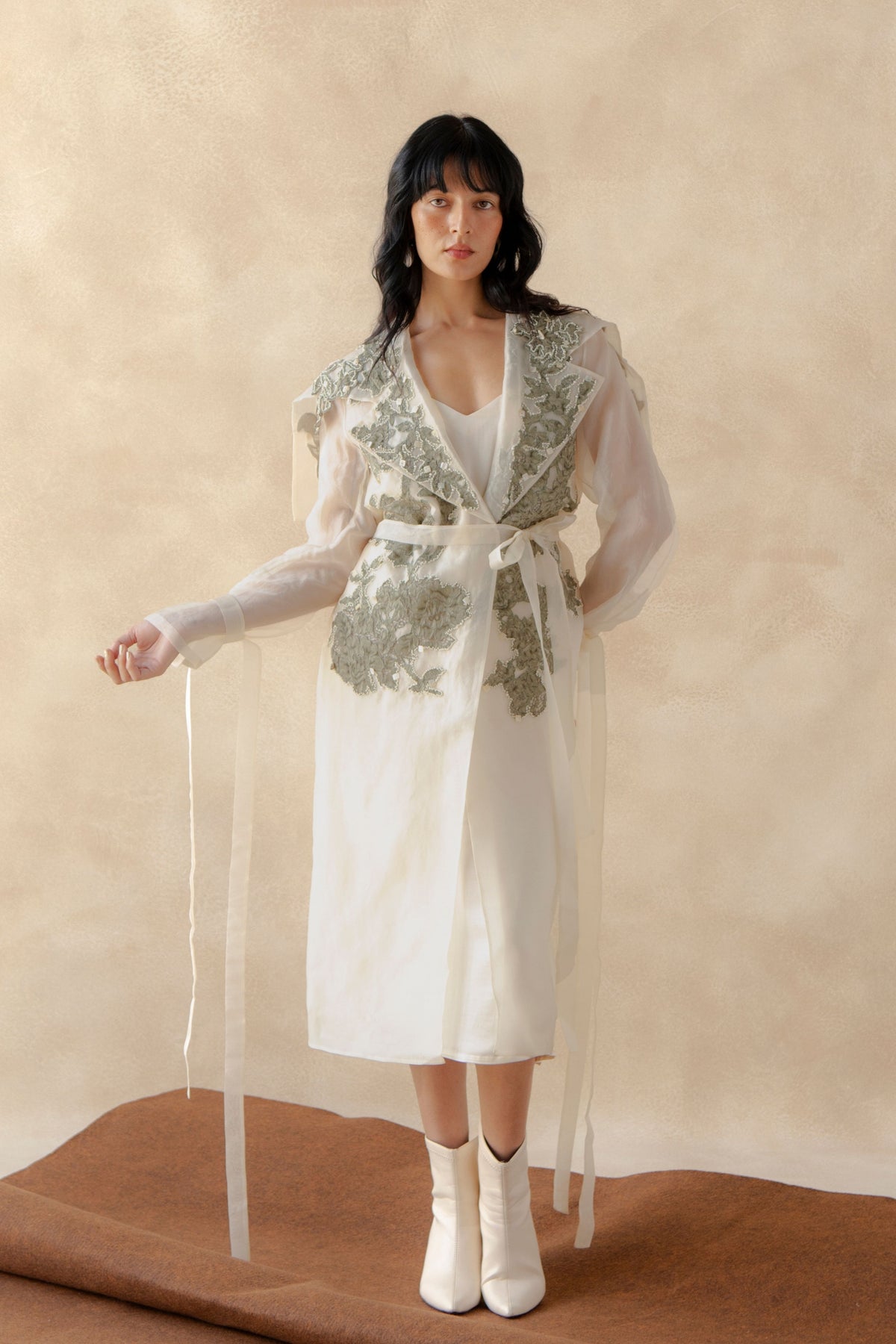 Organza Trench Coat Slip Inner