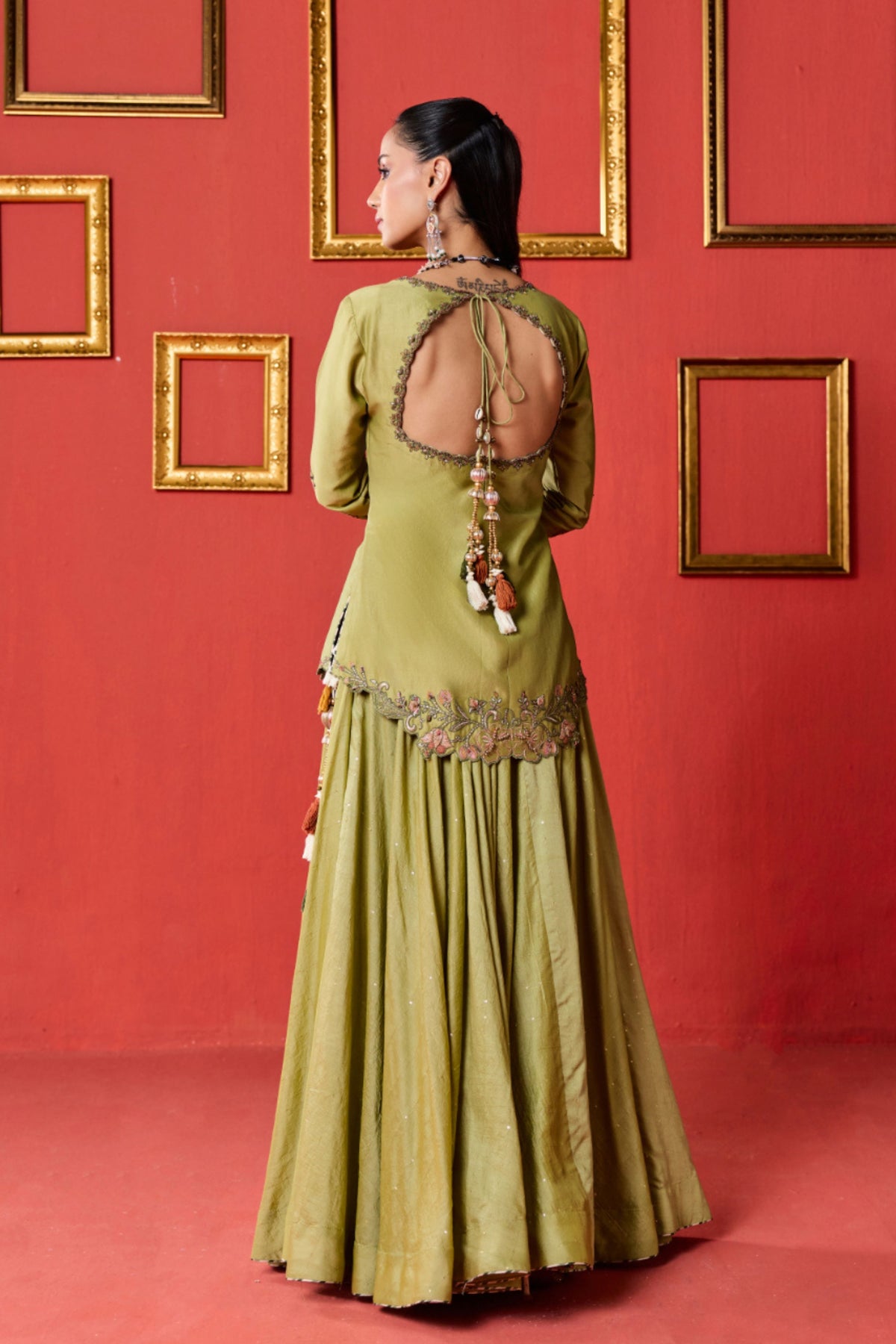 Sitara Green Lehenga Set