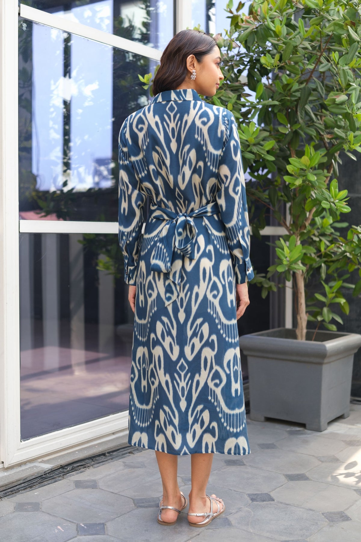 Indigo Tie Dress