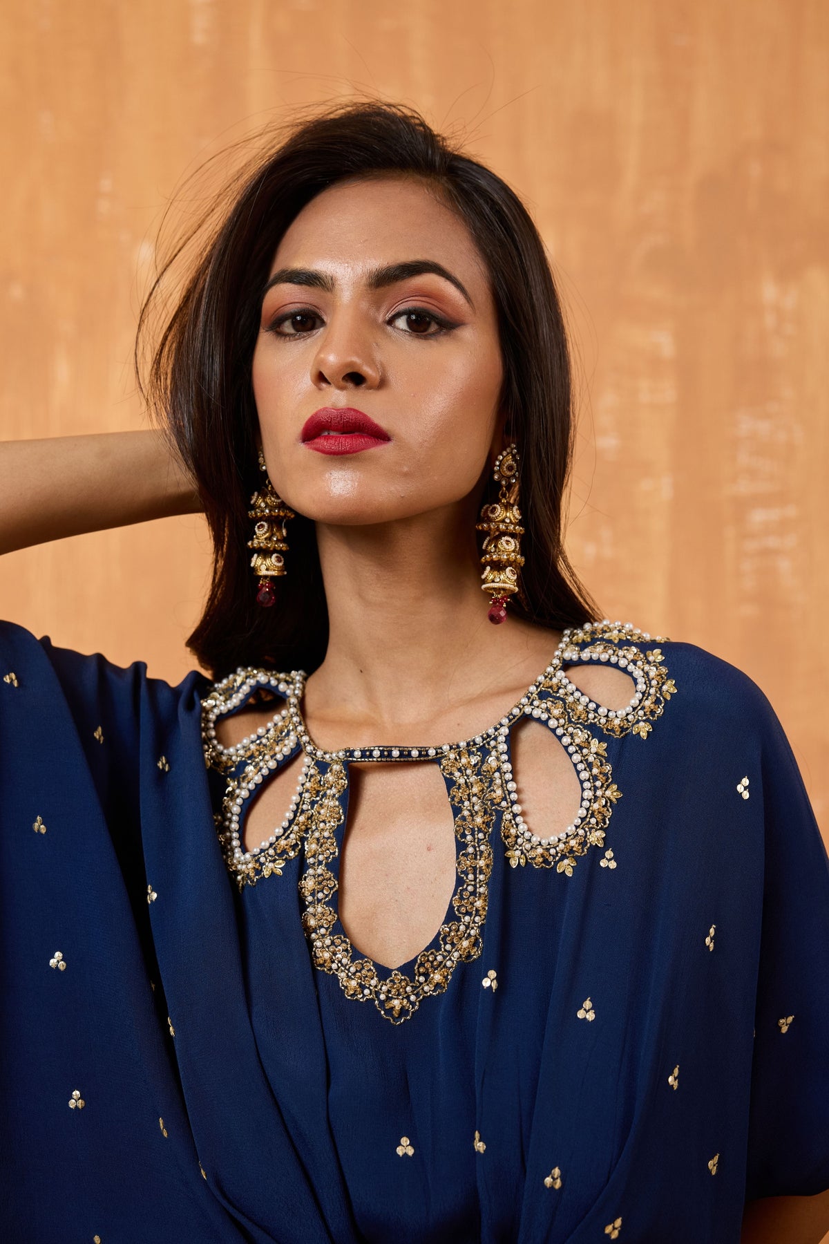 Navy Blue Kaftan