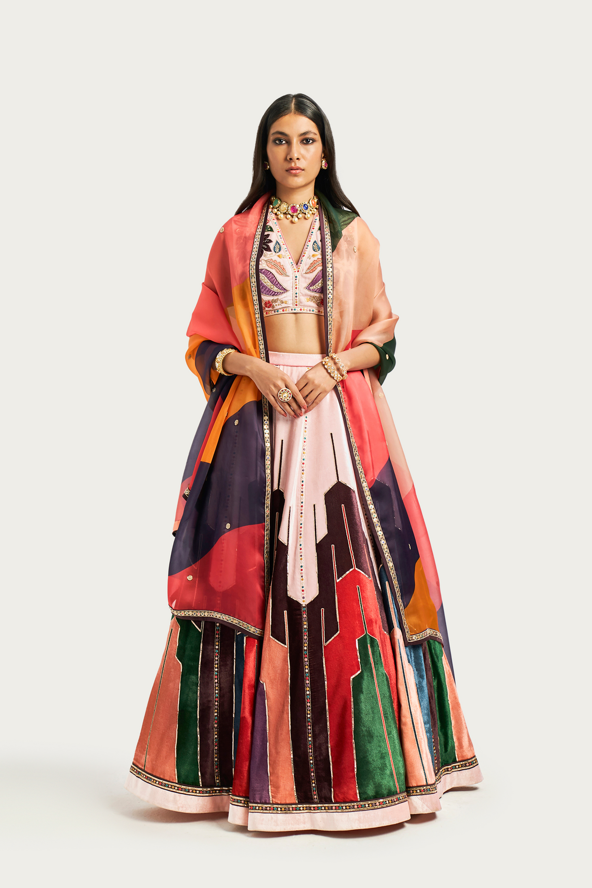 Amarah natural lehenga set