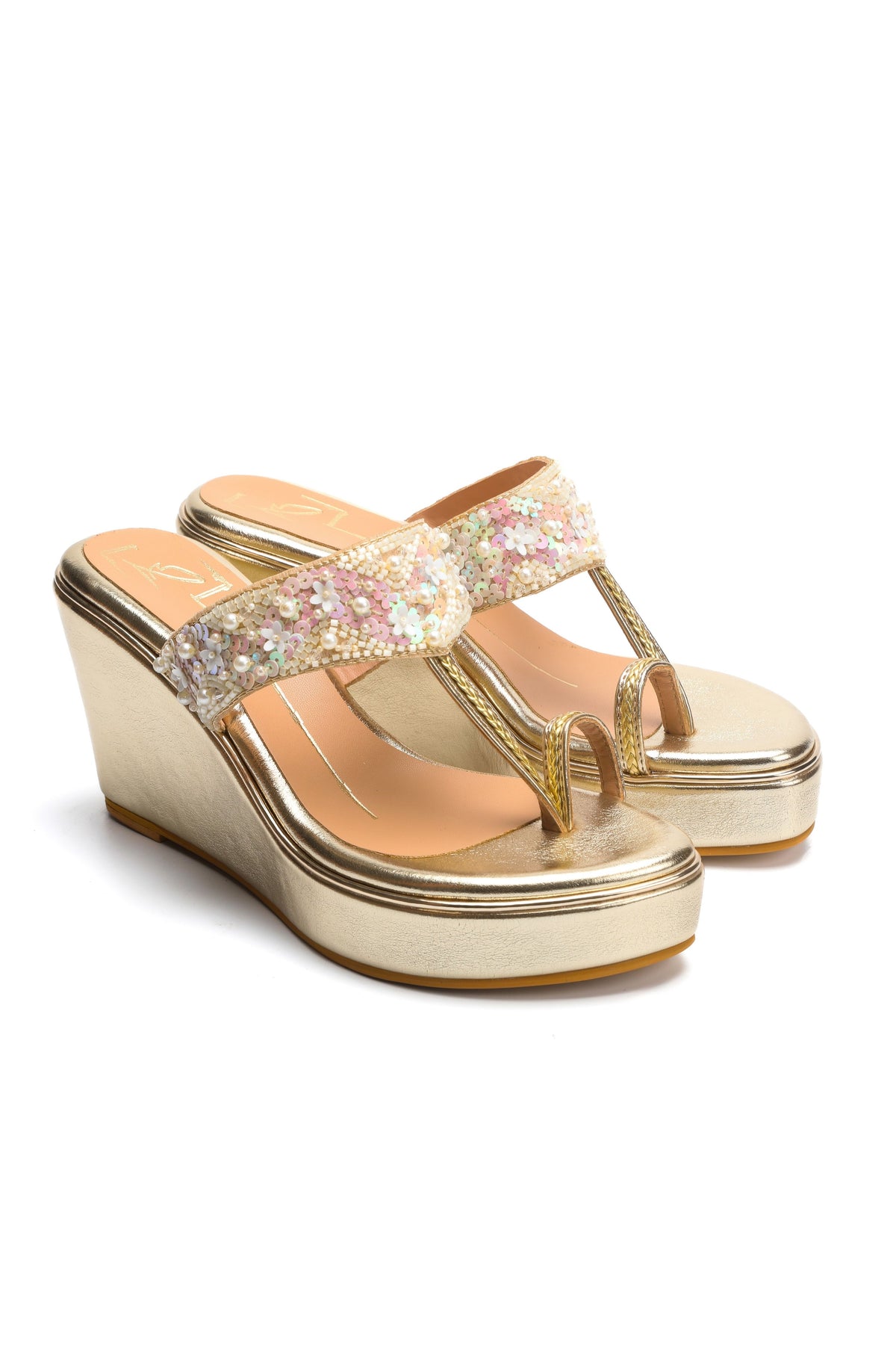 Gilded Elegance Heels