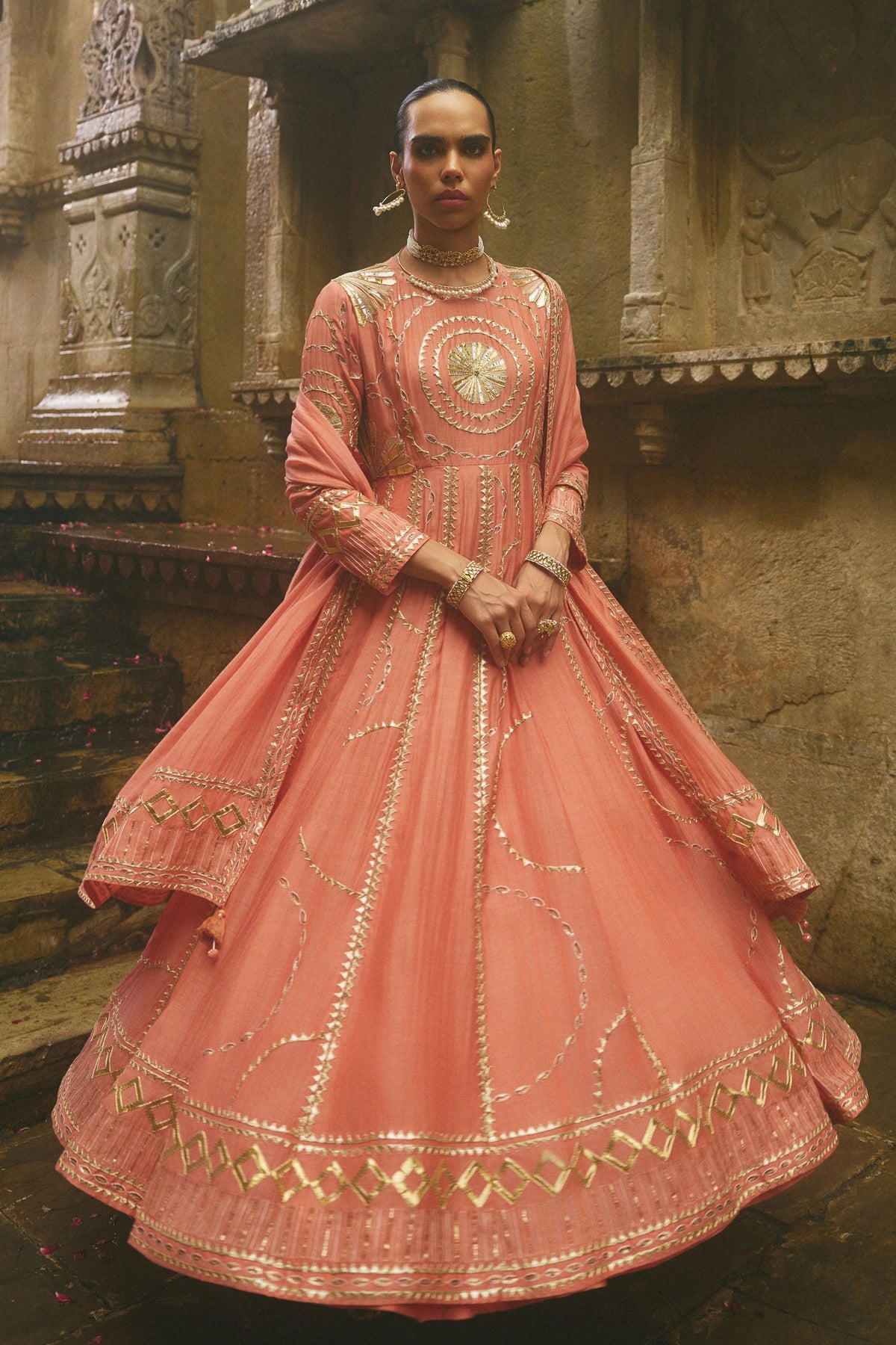 Rose Jaipur Anarkali Set