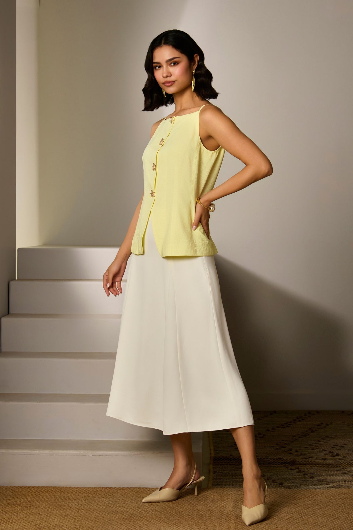 Zora Butter Yellow Co-ord Set