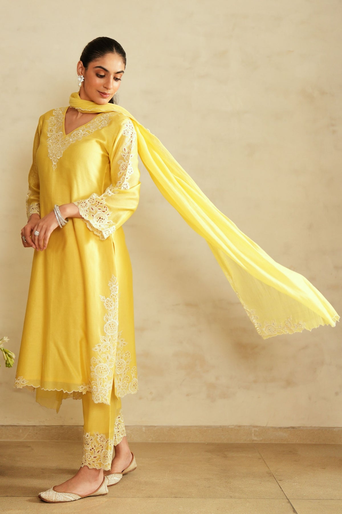 Yellow Kaftan Set