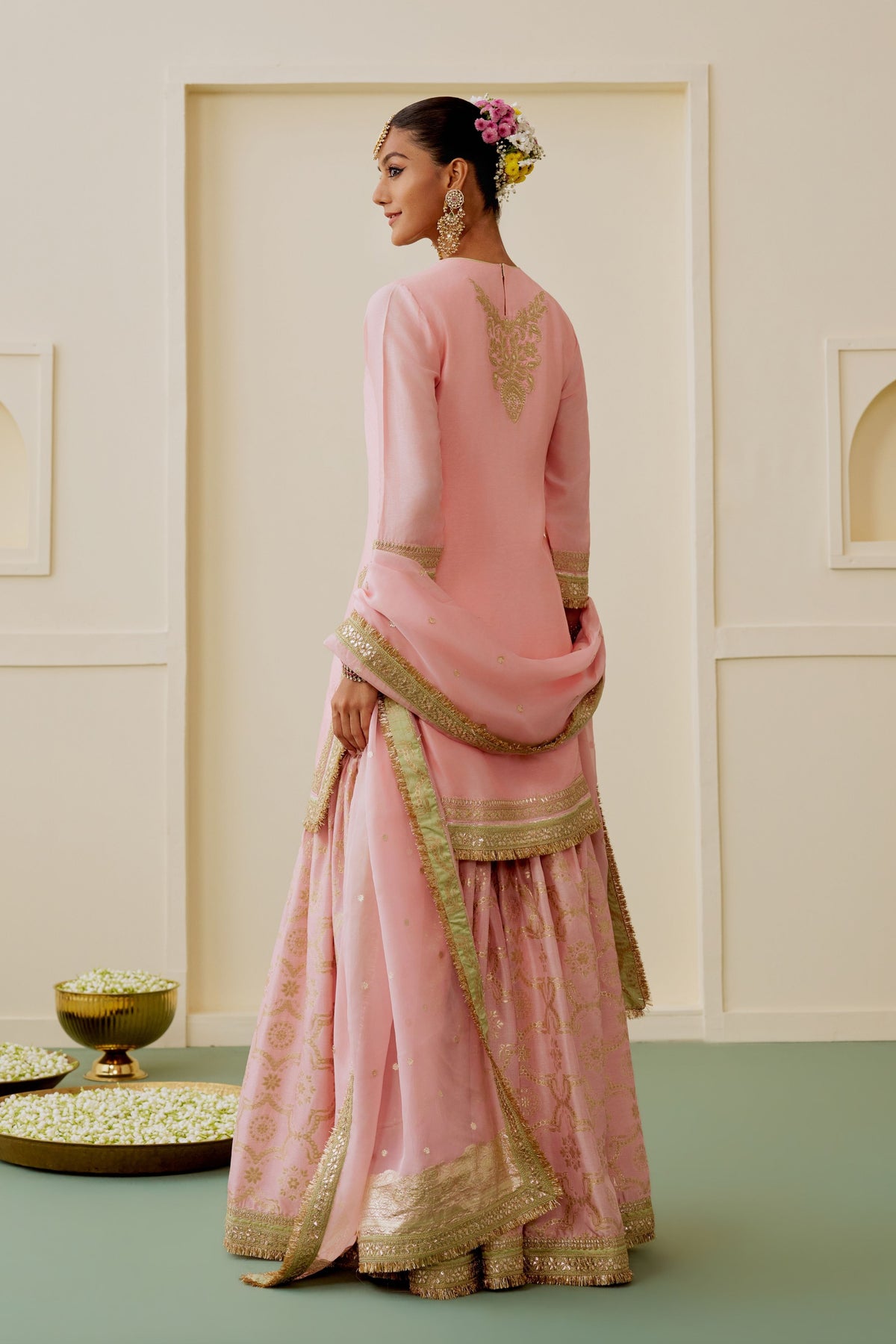Shaazneen Pink Sharara Set